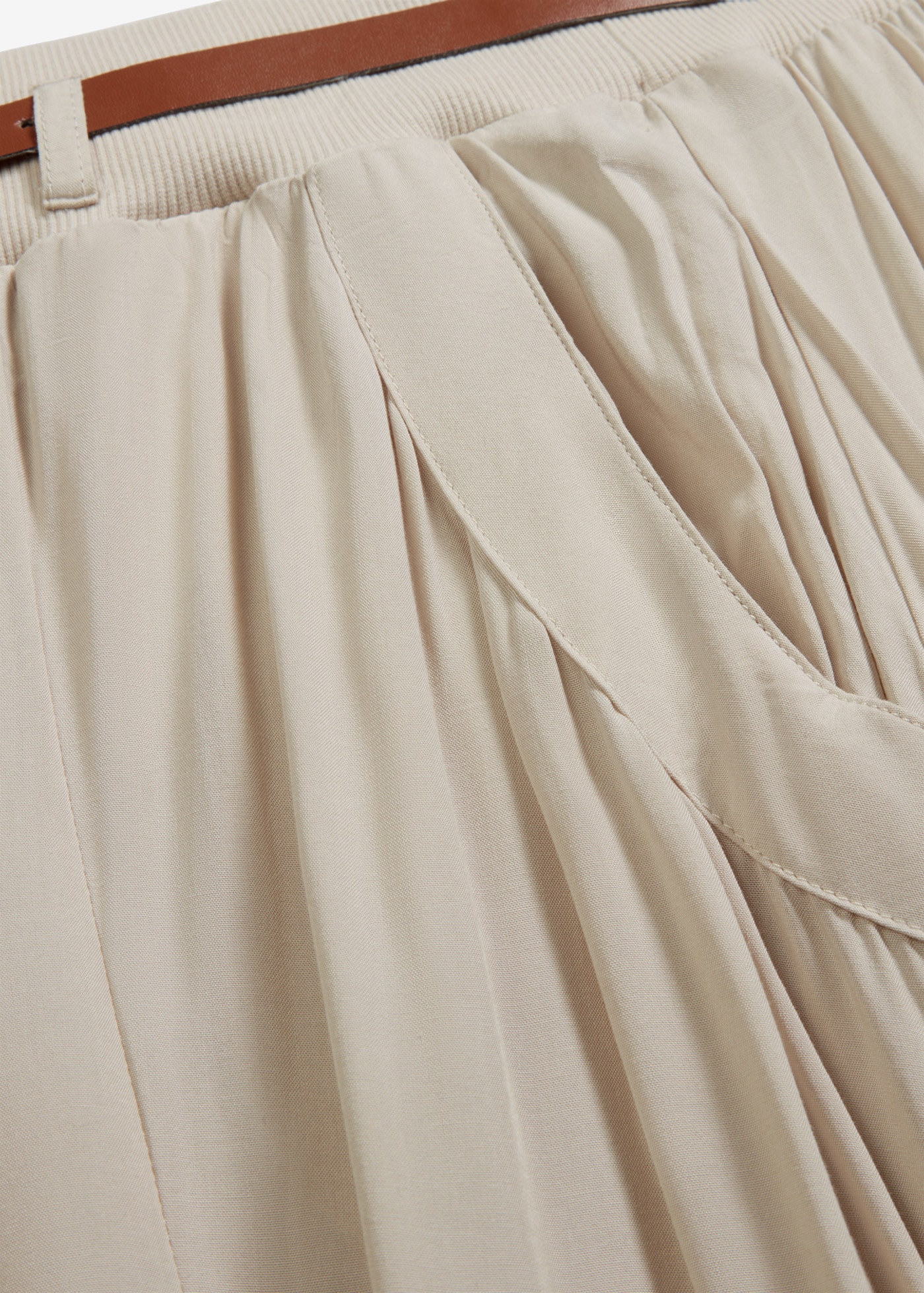 bonprix Maxirock »Maxirock mit Gürtel (2-tlg.Set)« Set, 2 mit Gürtel, Maxilänge, ausgestellte Passform, mit Eingrifftaschen