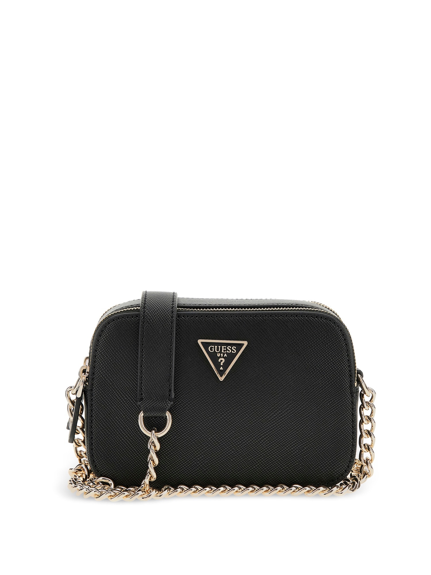 Guess Umhängetasche »NOELLE II CROSSBODY CAMERA« Handtasche, Abendtasche, Schultertasche mit Umhängekette