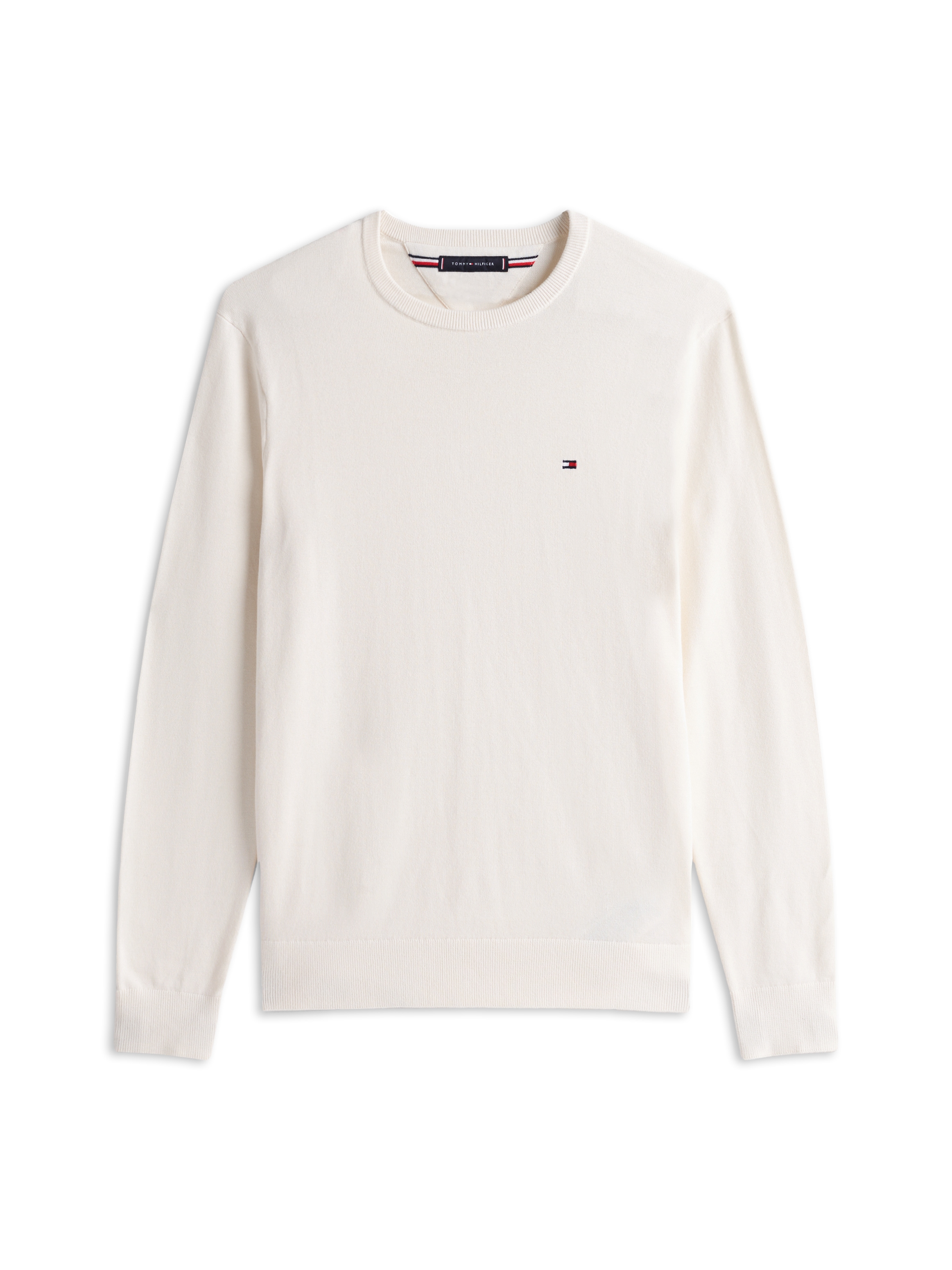 Tommy Hilfiger Pull à col rond »ESSENTIAL COTTON« Crewneck Regular Fit Premium Mode