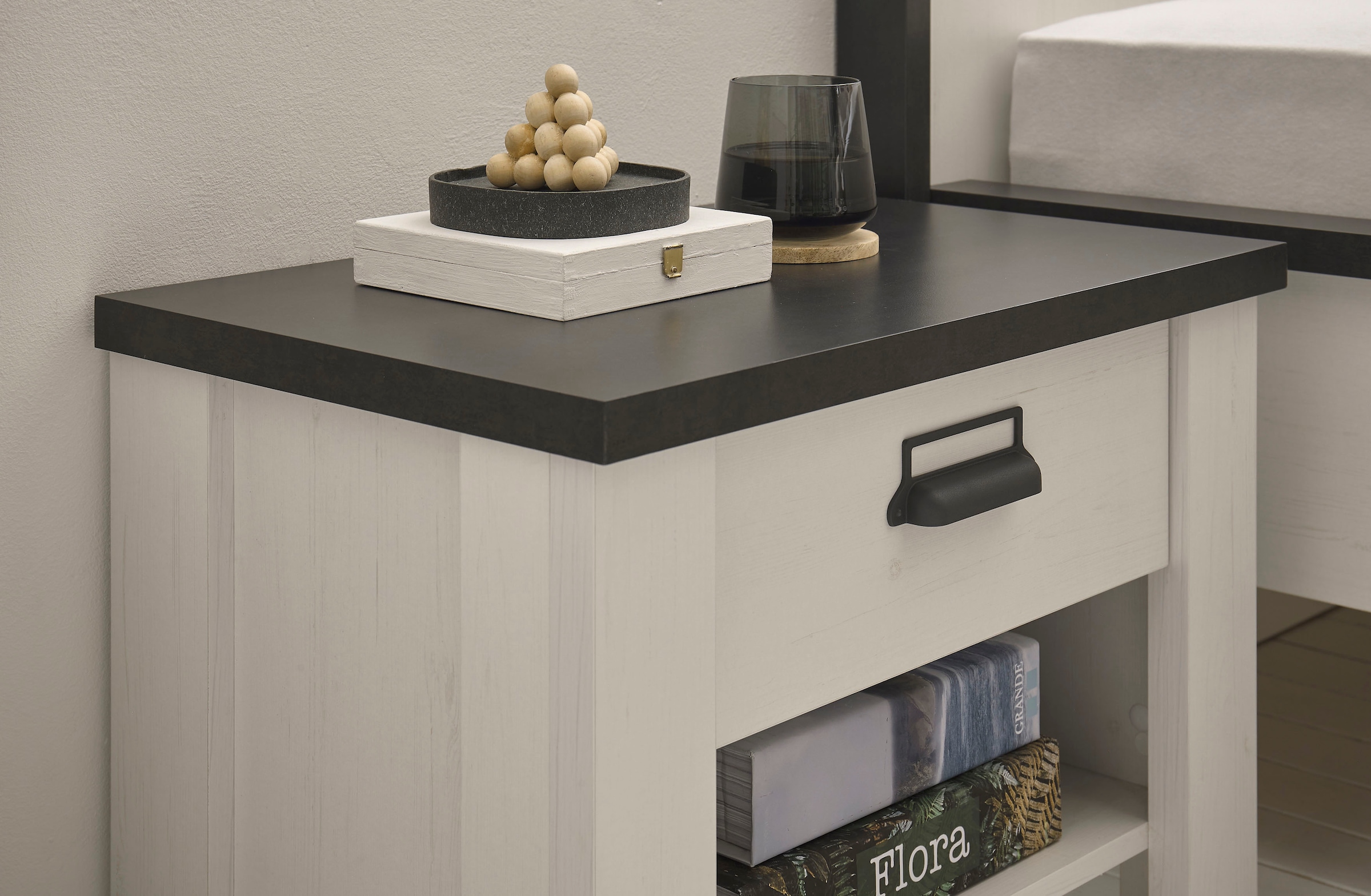 Home affaire Ensemble de chambre à coucher »SHERWOOD« 6 cuis tlg. Liegefläche 180x200cm, Schrank 3-trg. 201cm breit