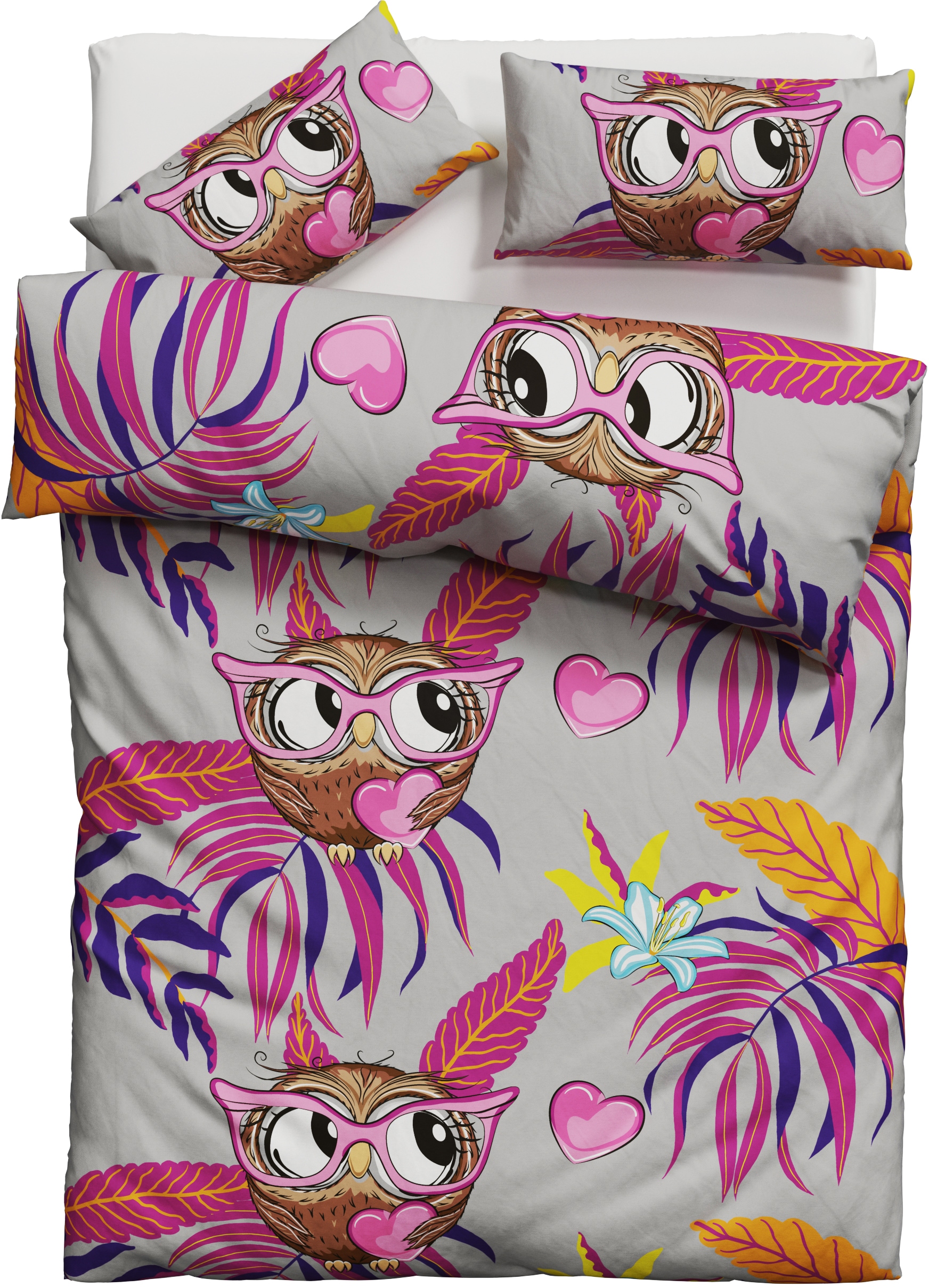 my home Bettwäsche »Physalis« 2 Stk. tlg. in Gr. 135x200 oder 155x220 cm, 100% Baumwolle, mehrere Designs