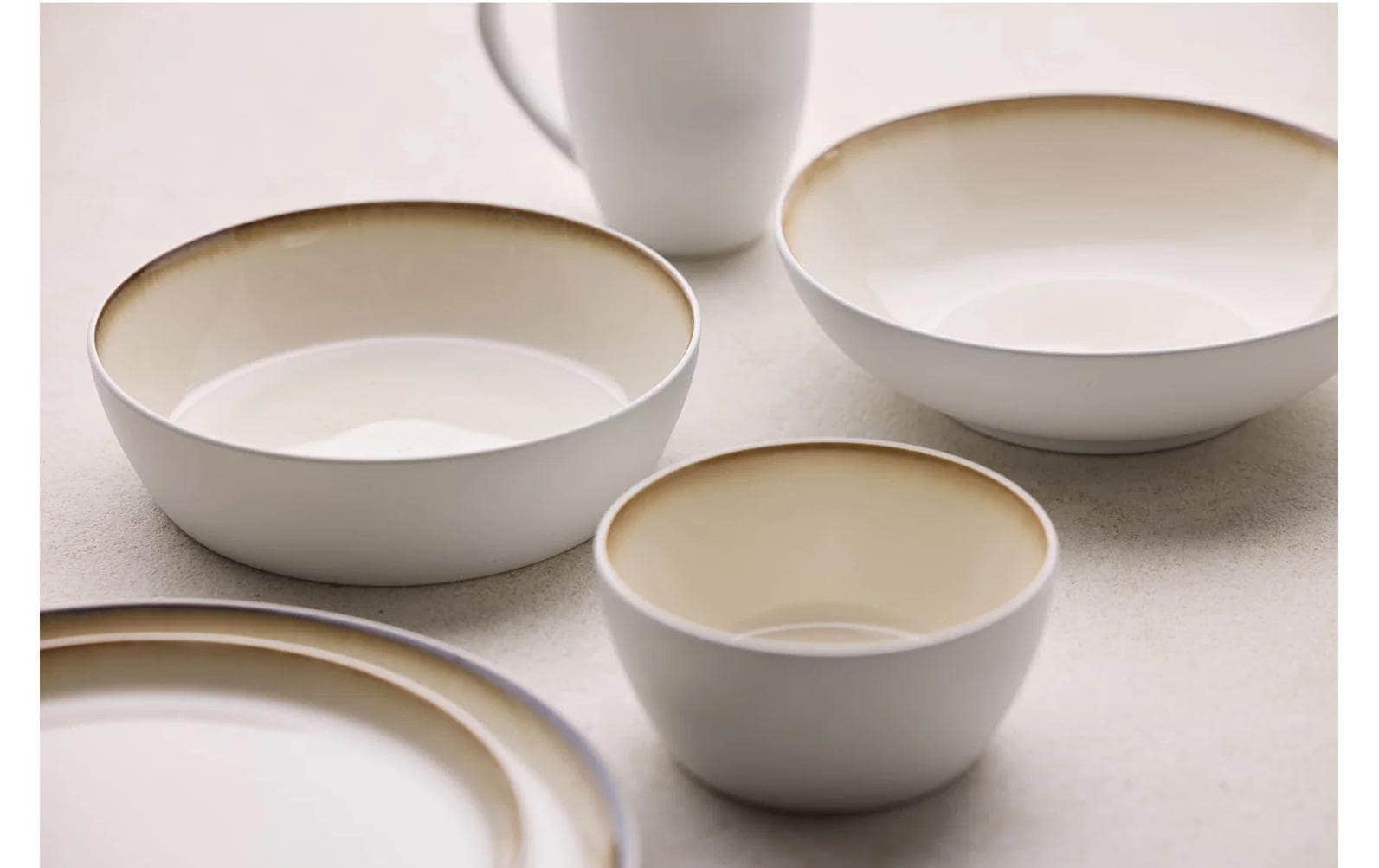 Bitz Assiette à soupe »Suppen- & Pastateller Teller 6 Stück, 850 ml, Steinzeug«