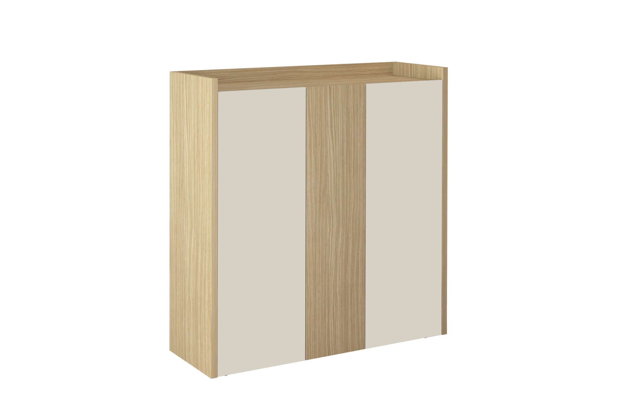 GOODproduct Buffet haut »Highboard ALTEA, Kommode, Schrank, Kredenz« 1 cuis tlg. avec 3 portes battantes, 6 compartiments intérieurs, L.112,5 cm