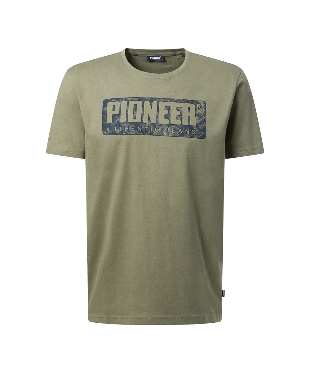 Pioneer Authentic Jeans T-Shirt mit Logo Print