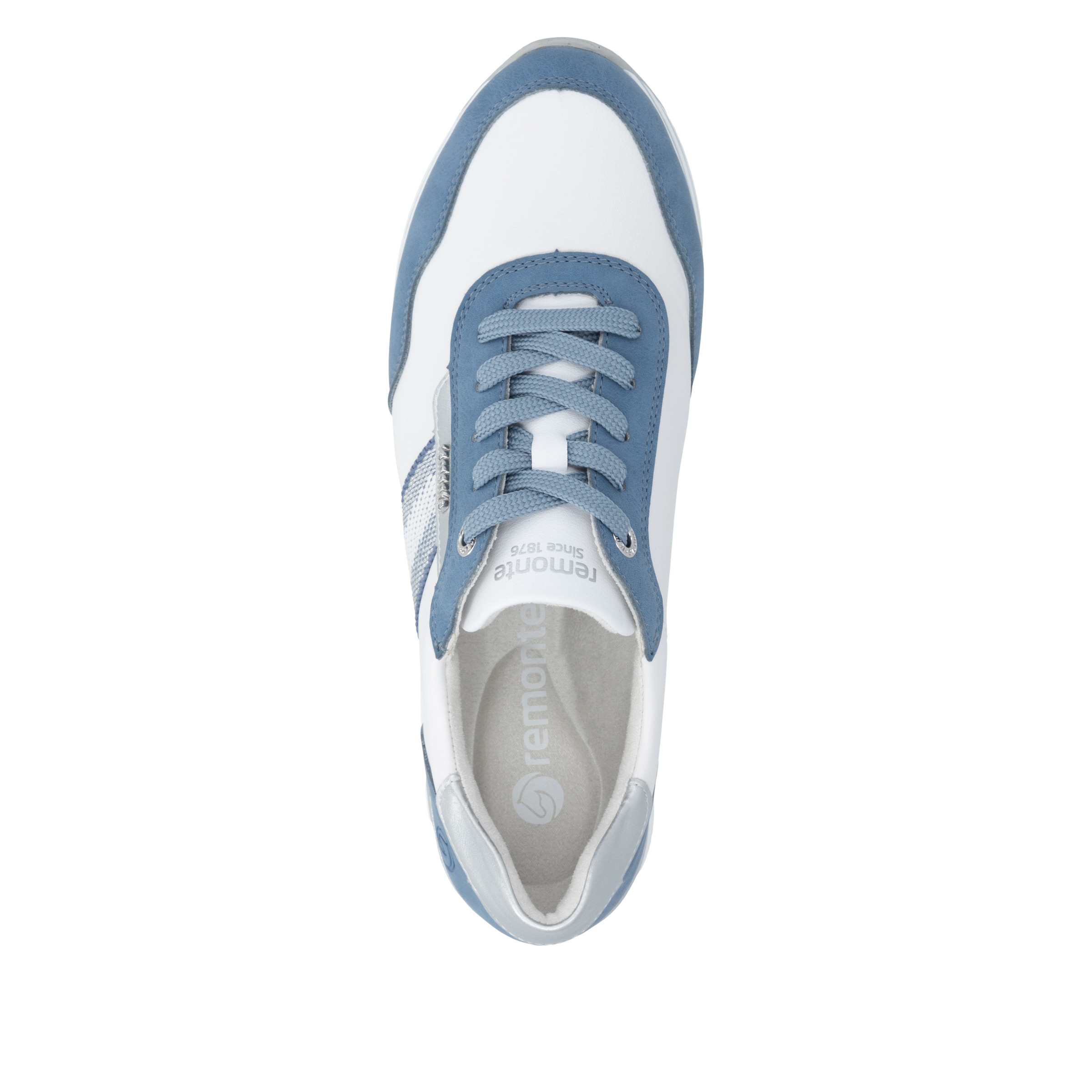 Remonte Plateausneaker  Halbschuh, Schnürschuh mit Metallicdetails und Softfussbett