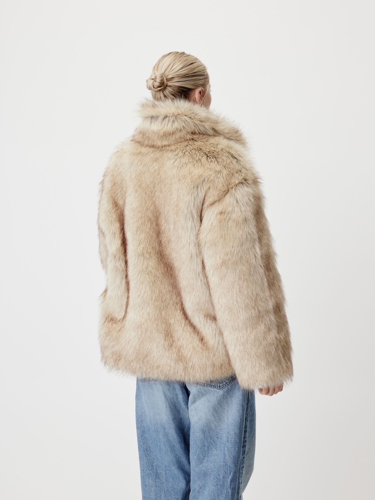 LeGer Fellimitatjacke »Fergie, LeGer by Lena Gercke« ohne Kapuze Regular fit mit Rundhalsausschnitt