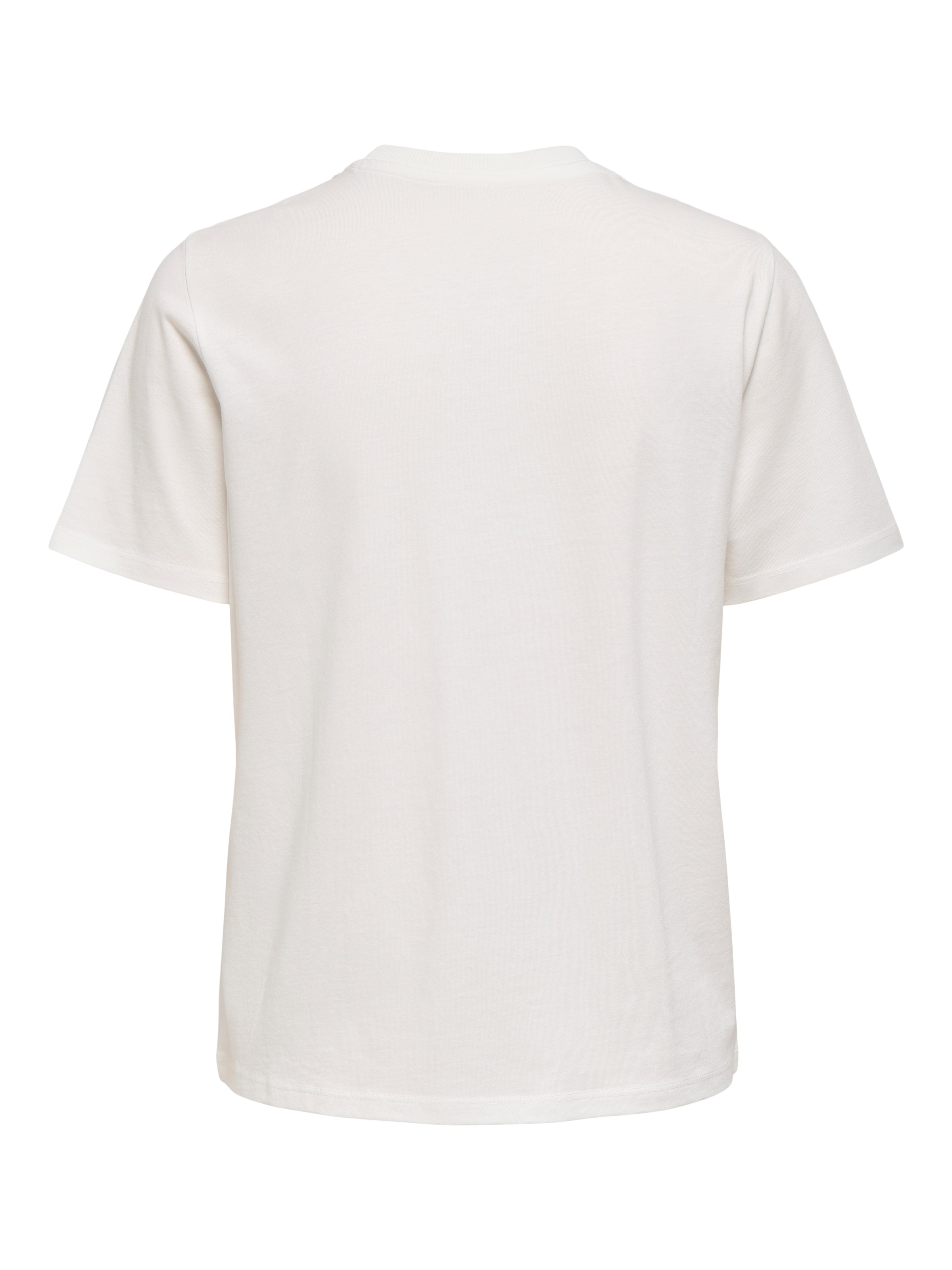 ONLY T-shirt à manches courtes »ONLPARKER S/S O-NECK BLING TOP BOX JRS« mélange de matières, coupe regular fit, col rond, avec détail en strass