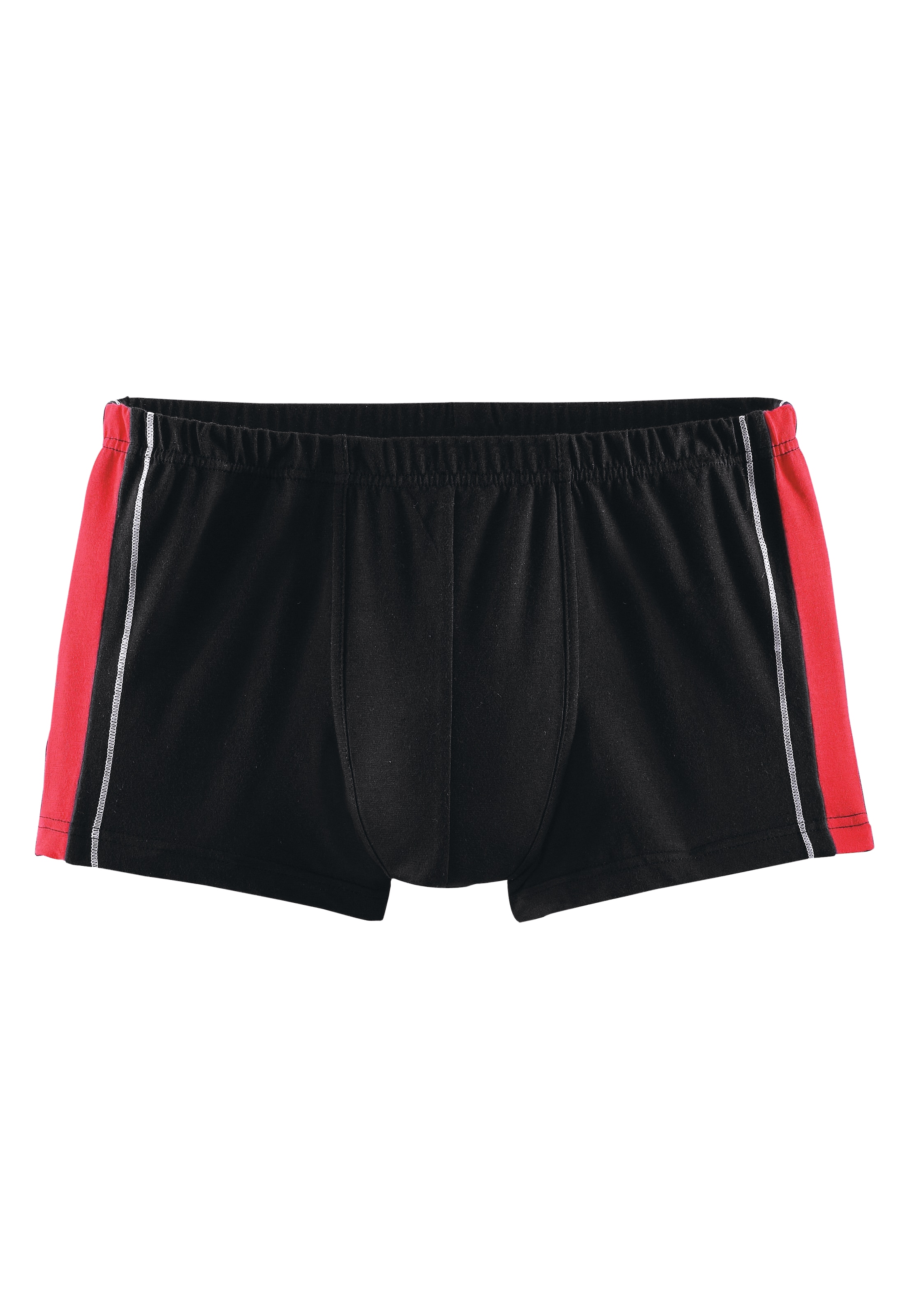 AUTHENTIC UNDERWEAR Boxer »Boxershorts für Herren« Packung, 4 Stk. mit kontrastfarbigen Streifen seitlich