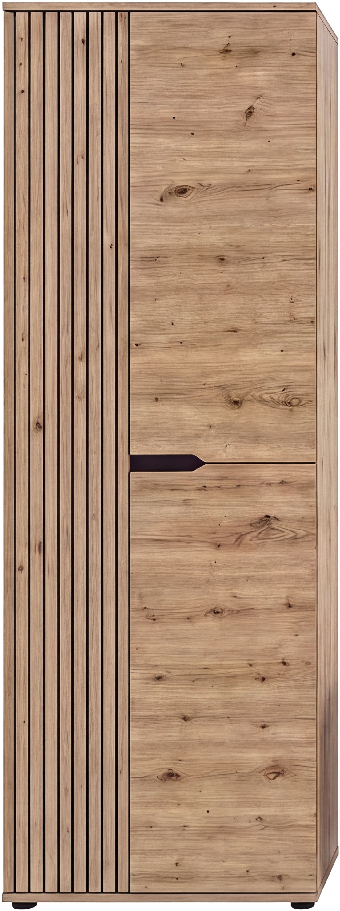 GOODproduct Garderobenschrank »FJELL, Breite 65cm, 2 Türen, 4 Einlegeböden, 6 Fächer, 1 Kleiderstange« Kleiderschrank, Schrank, Dielenschrank, Flurschrank, Mehrzweckschrank