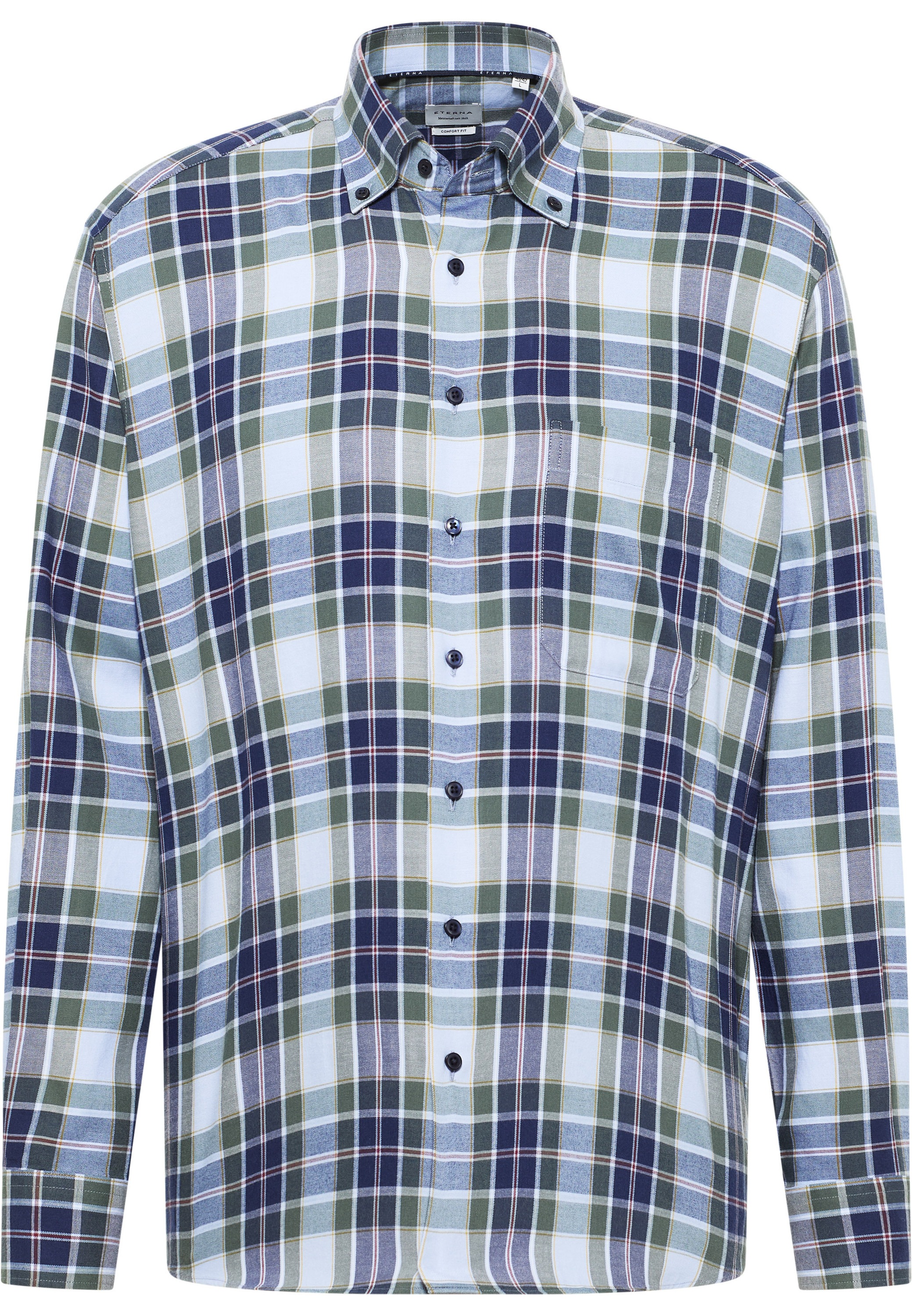Eterna Langarmhemd »COMFORT FIT« EASY IRON (bügelleicht)