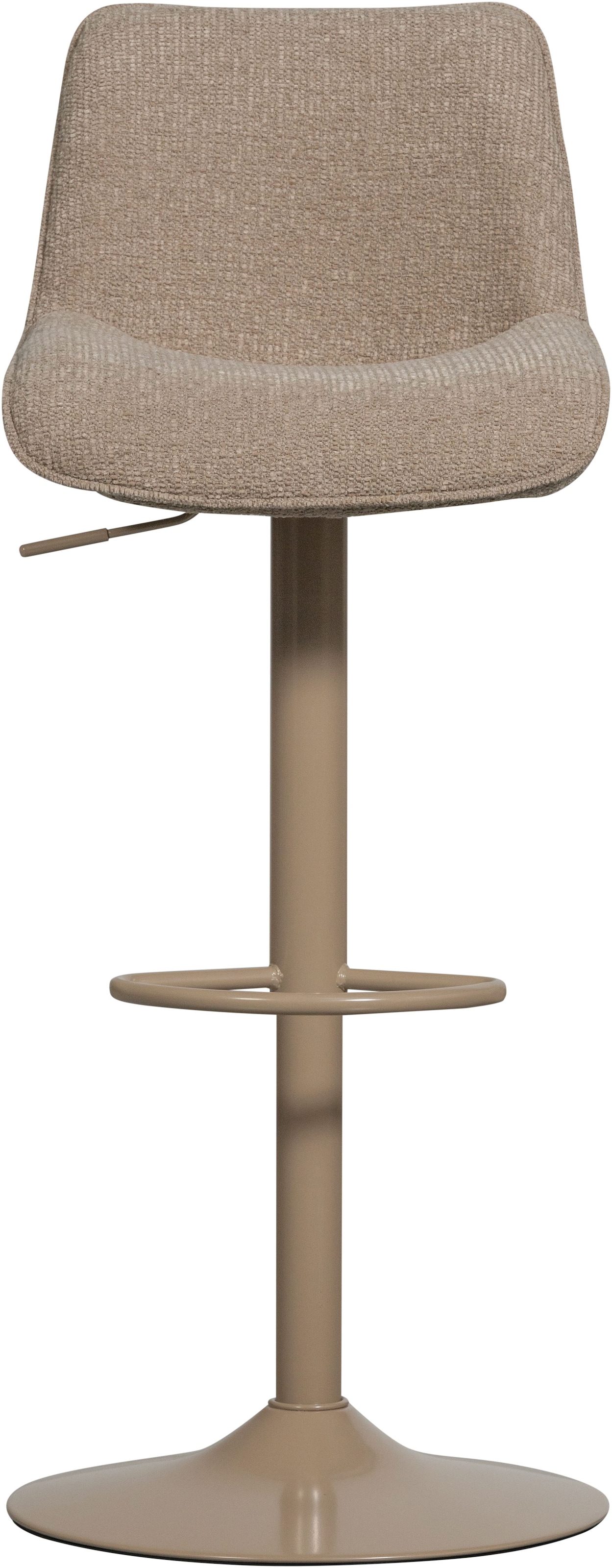 WOOOD Barhocker »Marten höhenverstellbar und drehbar mit Metallgestell 45 x 50 x 110 cm« Gewebter Bezug, Sehr hohe Verschleissfestigkeit, Tragkraft 120 kg