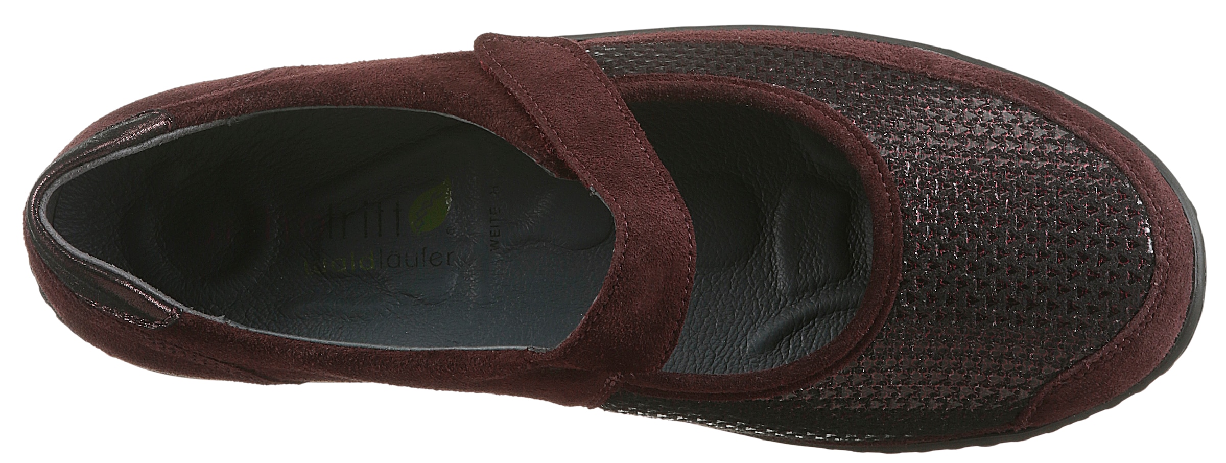 Waldläufer Ballerines à lanières »HENNI-Soft«  chaussure confort, chaussure à scratch, chaussure confortable largeur H, avec Orthotritt