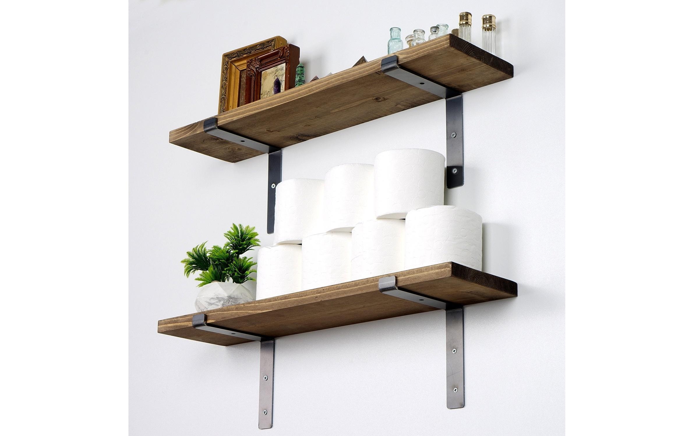 WOODY FASHION Wandregal »LAM004 2 Stück, 60 x 16 x 14 cm,«