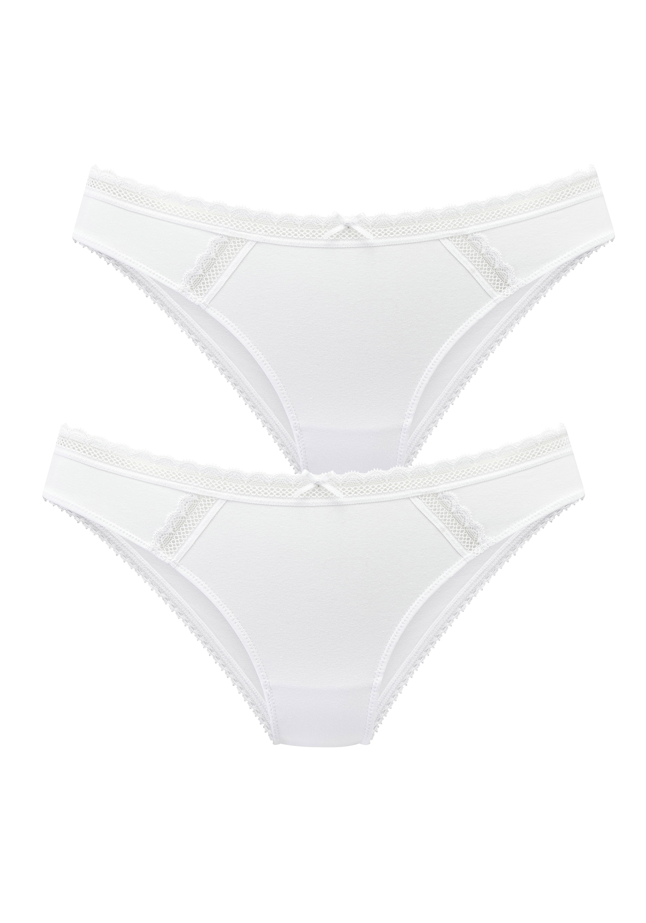 Vivance Bikinislip Packung, 2 Stück,  aus weicher Baumwollmischung