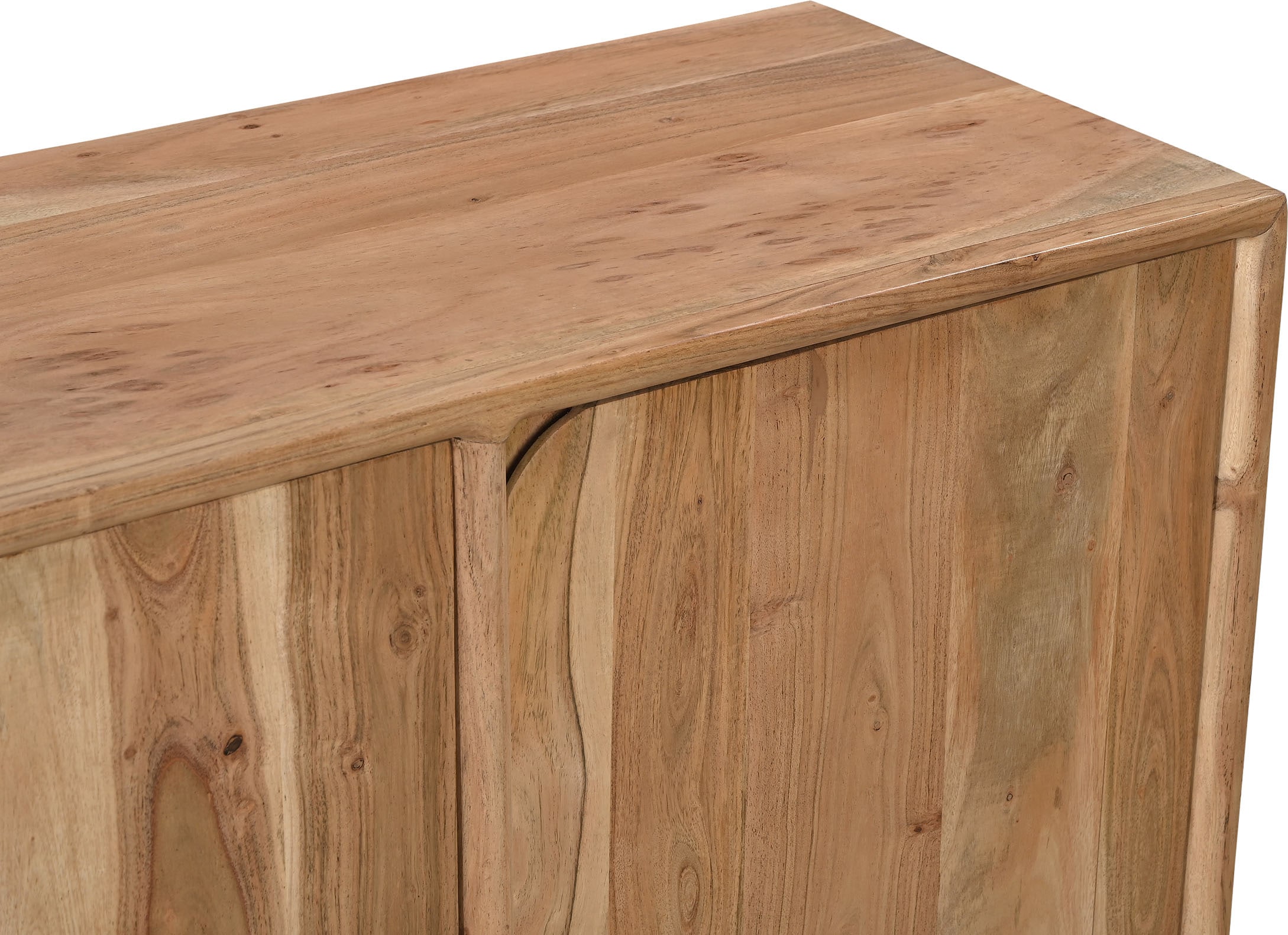 SIT Sideboard »Tallinn aus Akazie mit Holzwangen-Gestell & 3 Türen« 1 Stk. tlg. 3 Türen, viel Stauraum & sichtbare Akazienholz-Maserung