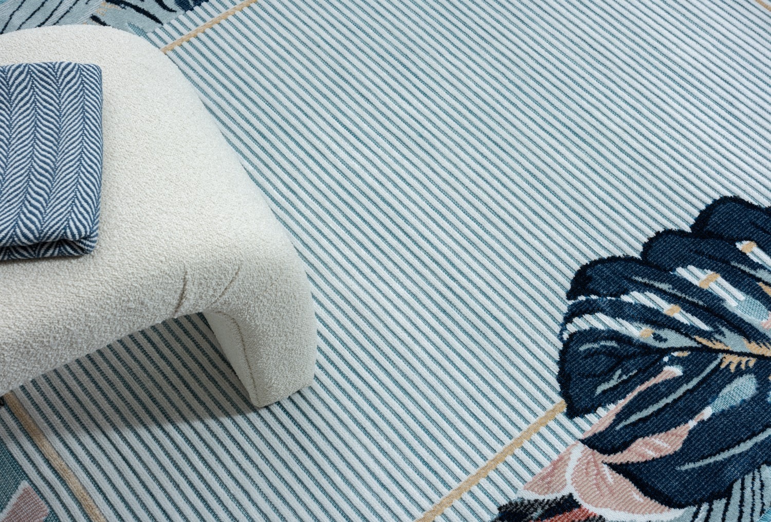 Myflair Möbel & Accessoires Teppich »Cloud, LAGERRÄUMUNG!« rechteckig 8 mm Höhe Flamingo Motiv, mit Bordüre, Outdoor geeignet, Balkon, Terrasse