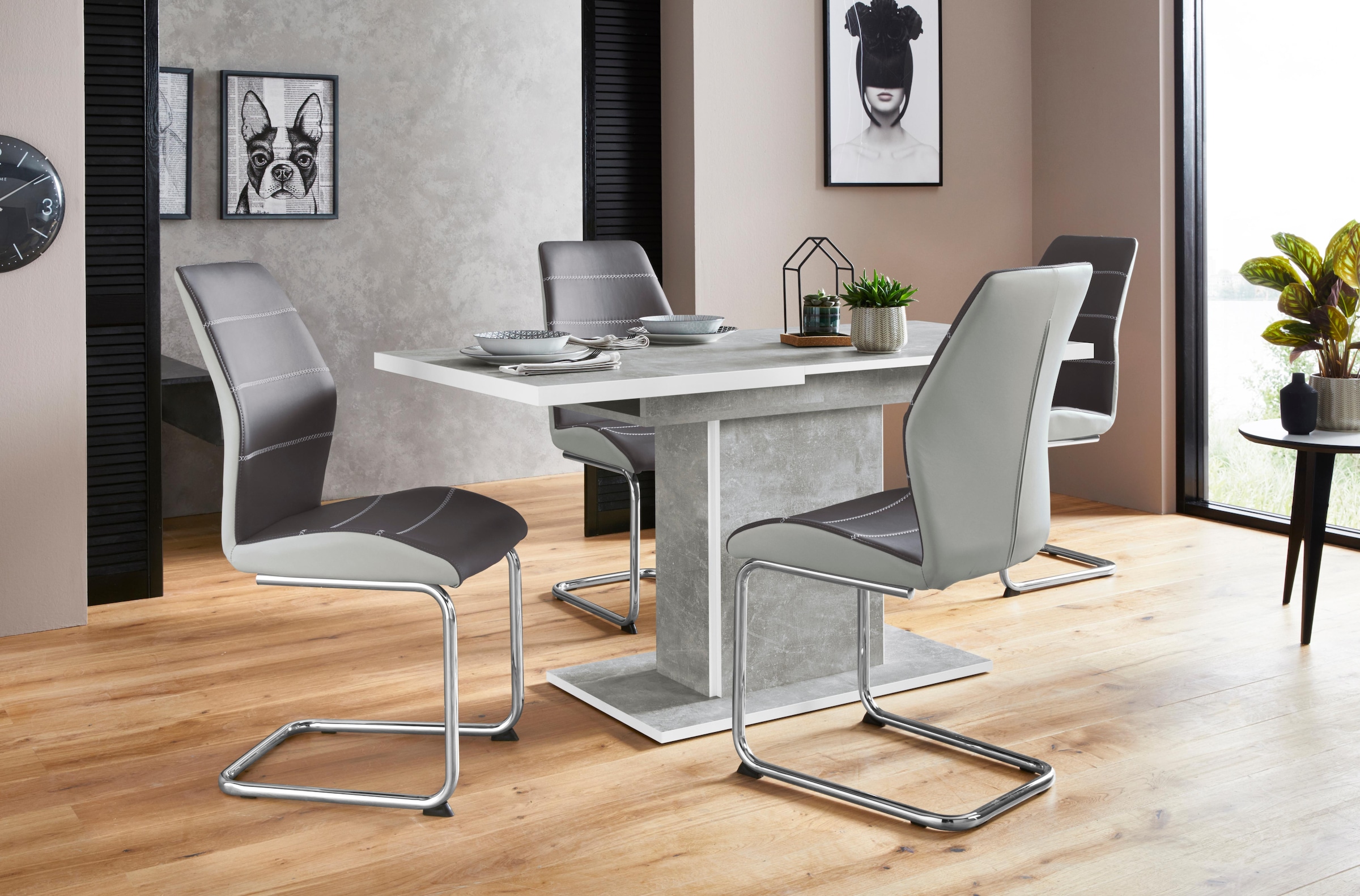 HELA Table de salle à manger »Alice« ausziehbar, Breite 120-160 cm