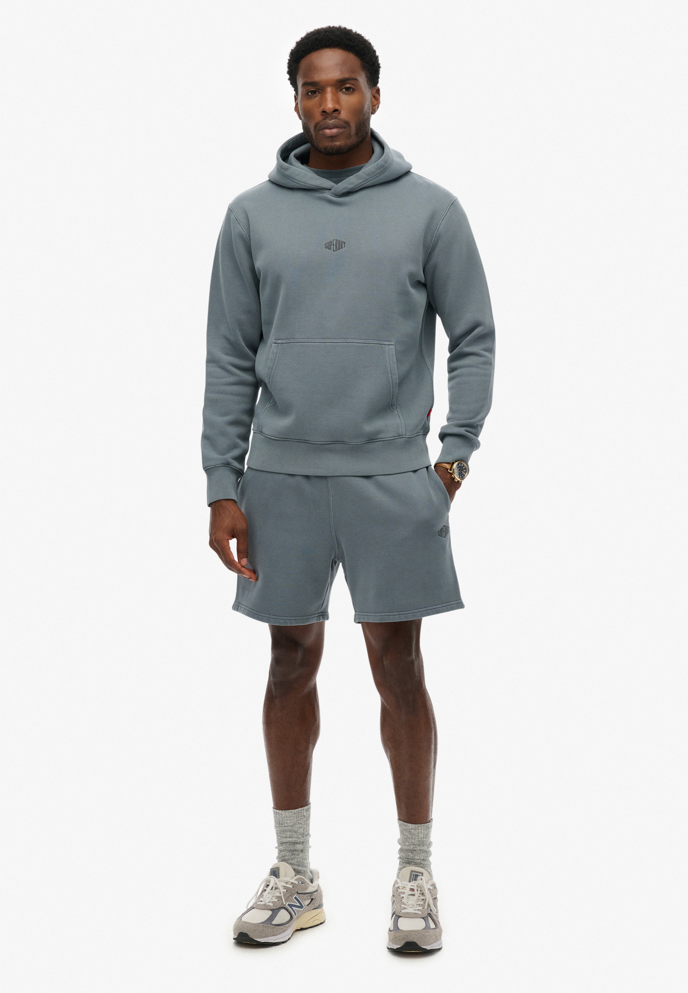 Superdry Sweat à capuche »MICRO LOGO HOOD«, mit Micro-Marken-Logo
