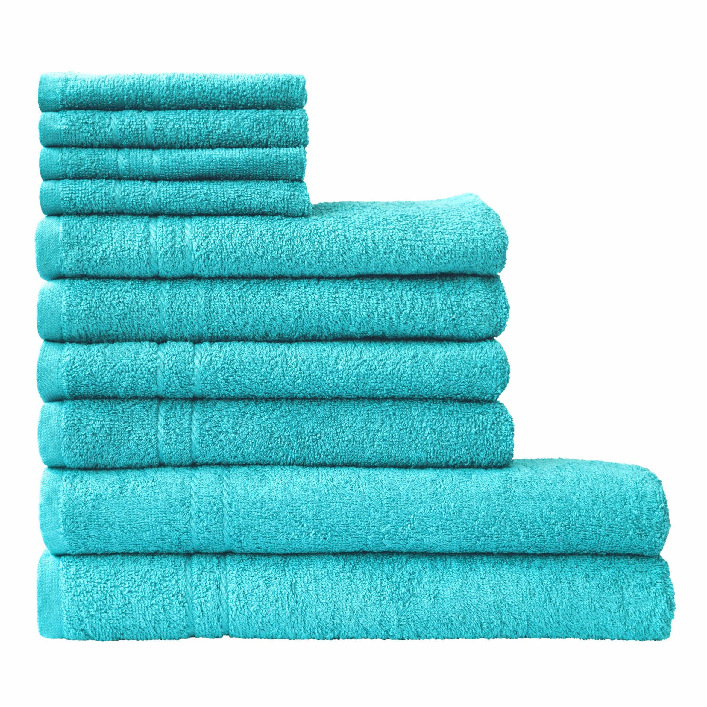 Dyckhoff Set de serviettes »Kristall« Set 10 cuis Frottee en feutre mit feiner Bordüre, Duschtücher, Handtücher und Gästetücher