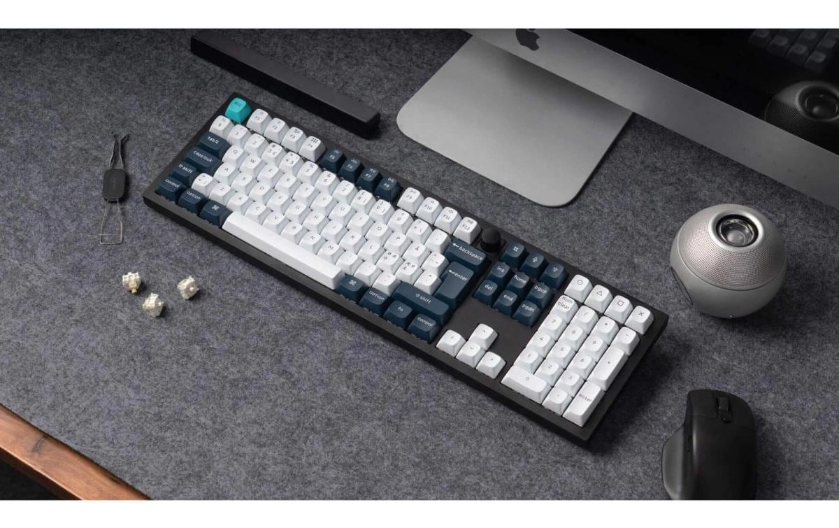   Gaming-Tastatur »Keychron Q6 Max Black QMK Red Switch« (Ziffernblock)