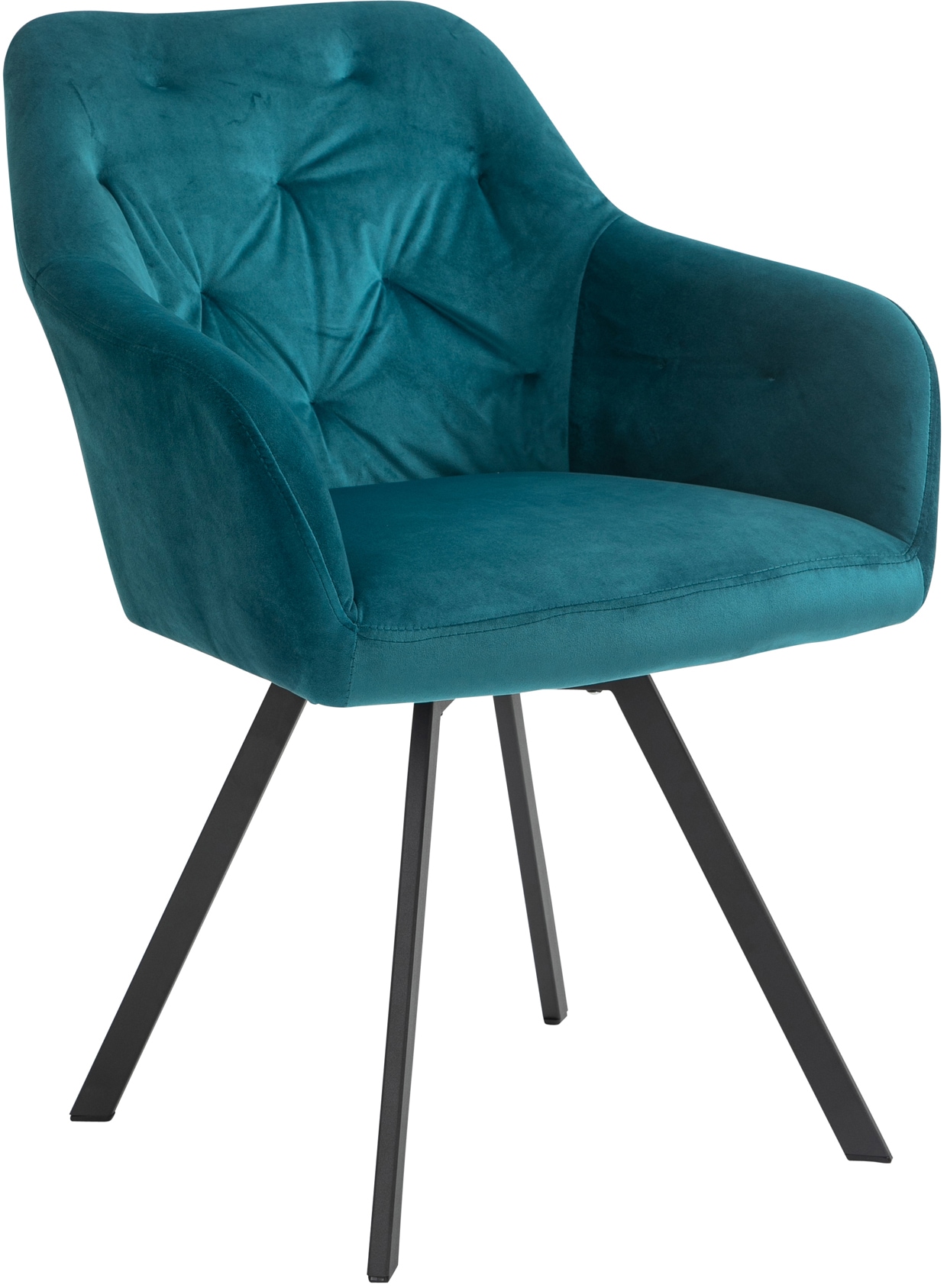 SalesFever Essgruppe »Stilvolle Essgruppe« Set, 5 Stk. tlg. 5-teilige Sitzgruppe mit 360° Drehplatte und echter Baumkante