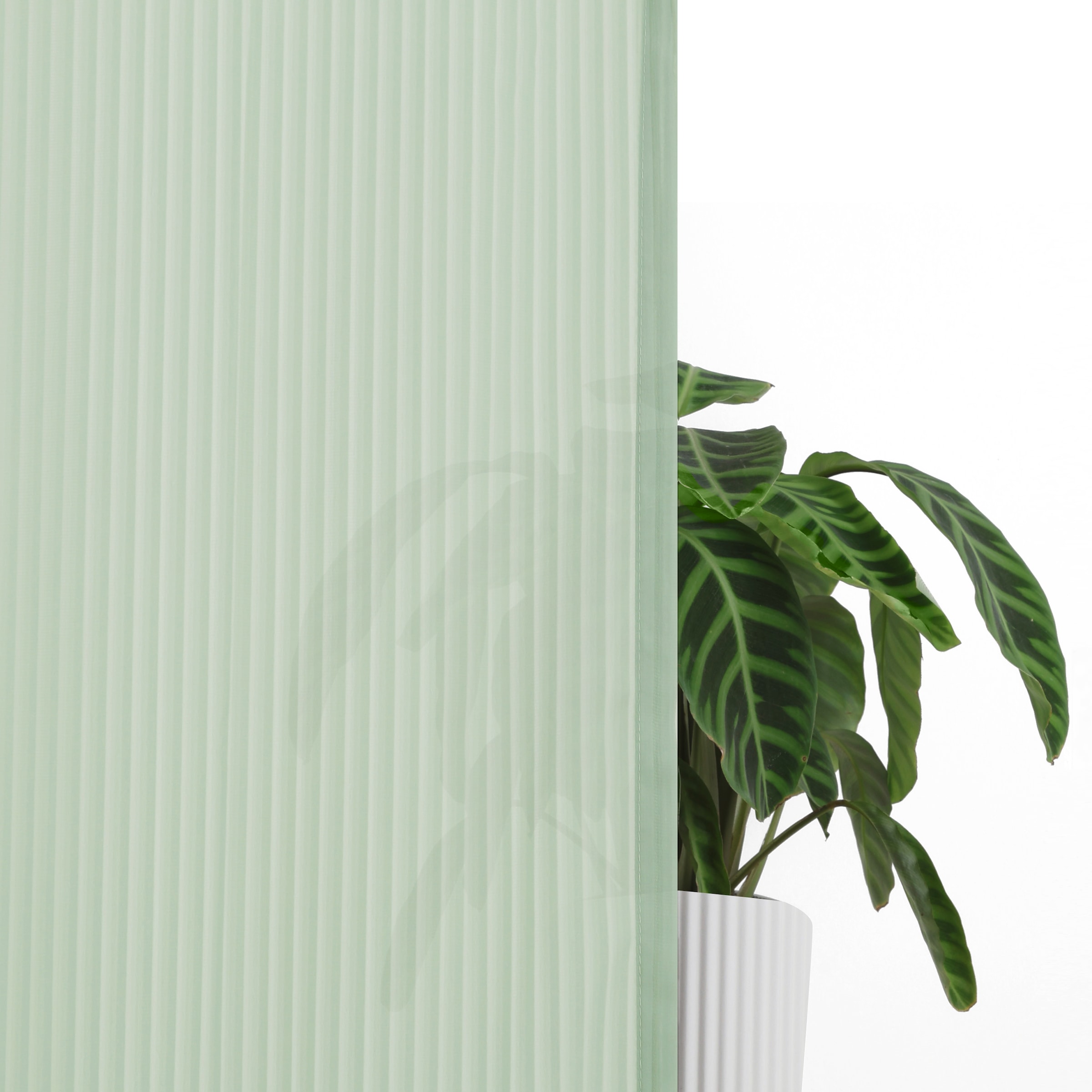 GOODproduct Gardine »Fritty« Multifunktionsband 2 Stk. tlg. Multifunktionsband, transparent, moderne Längststreifen, Ausbrenner