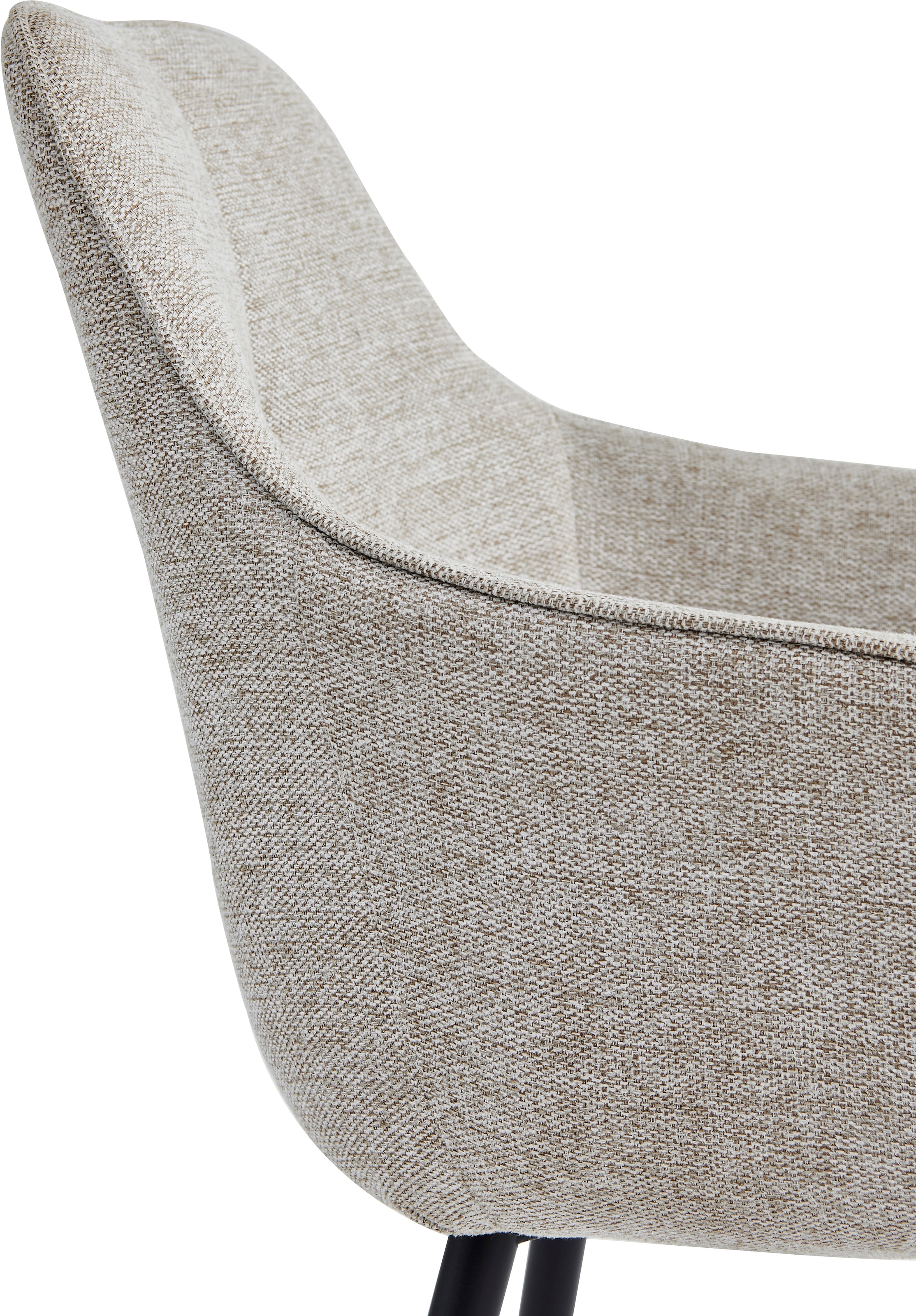 HELA Chaise avec accoudoirs »VERONA« (Ensemble) 2 cuisfauteuil, panier à ressorts, structure tube rond, 4 pieds, rembourré, accoudoirs