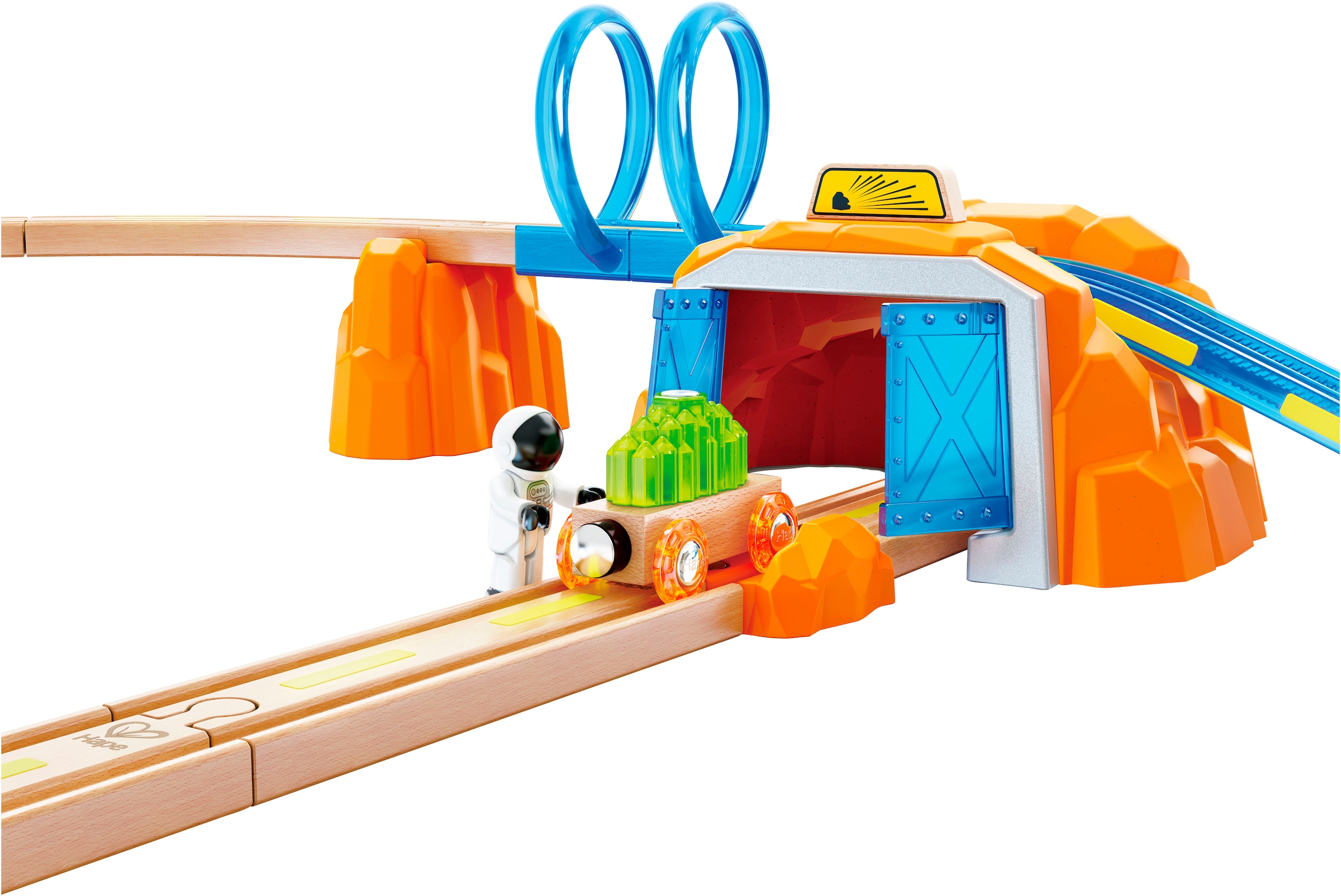 Hape Train jouet »Zugset - Mars-Erkundung« avec lumière et son