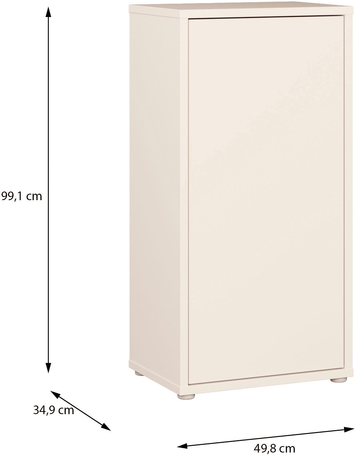 FORTE Armoire multi-usages »Alice Springs Mehrzweckschrank, verschiedene Ausführungen, Grifflos« sans poignée, push to open