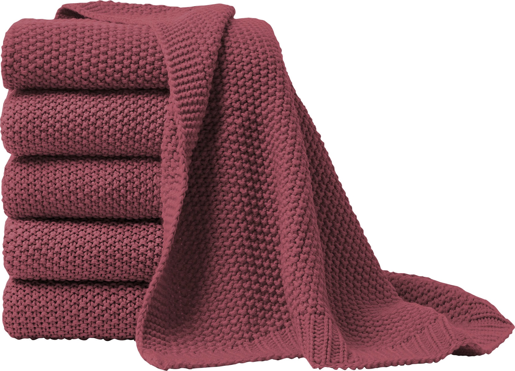 Primera Wohndecke »Strick« mit einer hochwertigen Randverarbeitung, Kuscheldecke