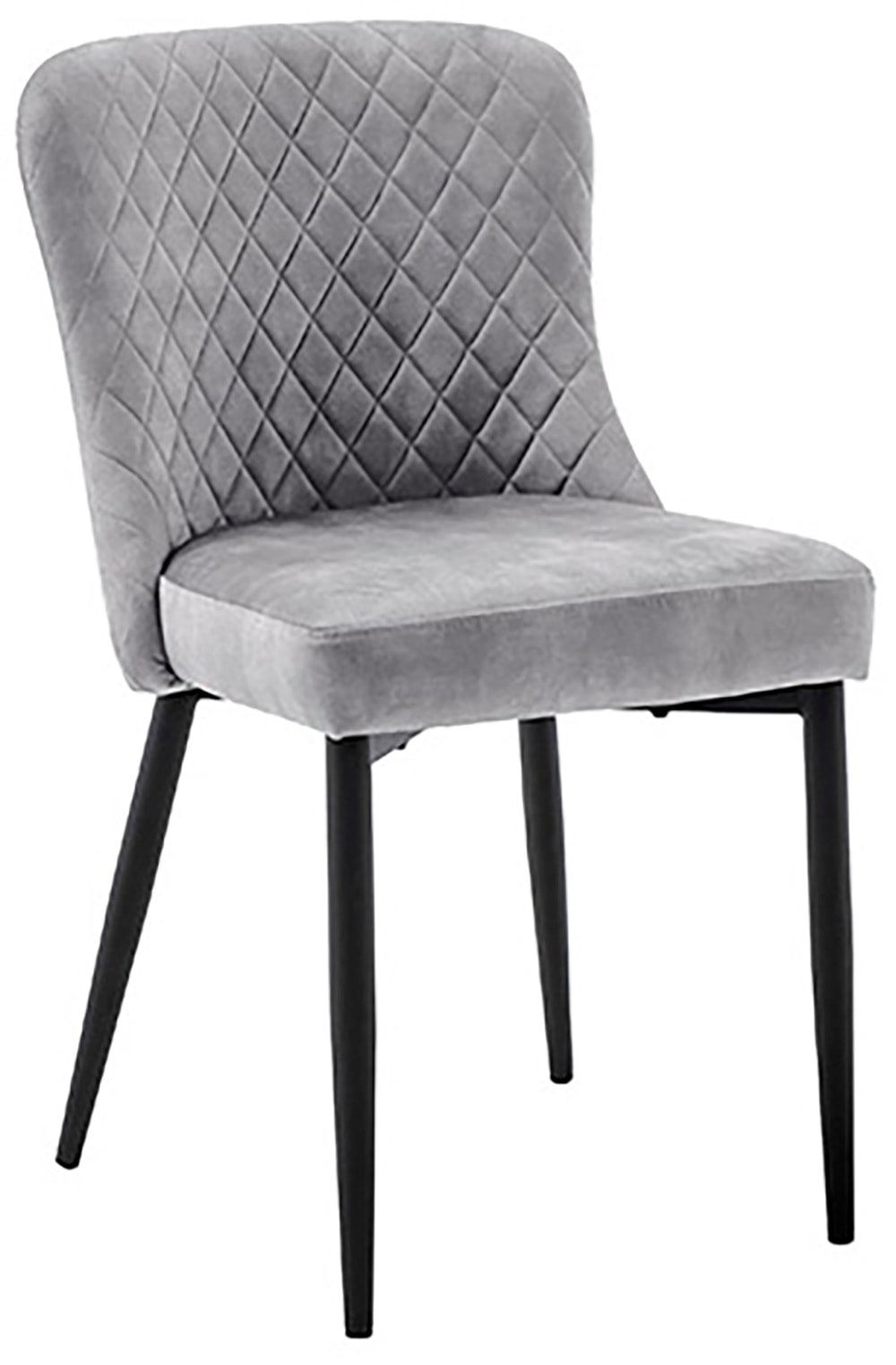 MCA furniture 4-Fussstuhl »ABOSHI Esszimmerstuhl (4er Set)« (Set) 4 Stk.Taschenfederkern, Metall schwarz,Vintage-Veloursoptik,belastbar 120 kg