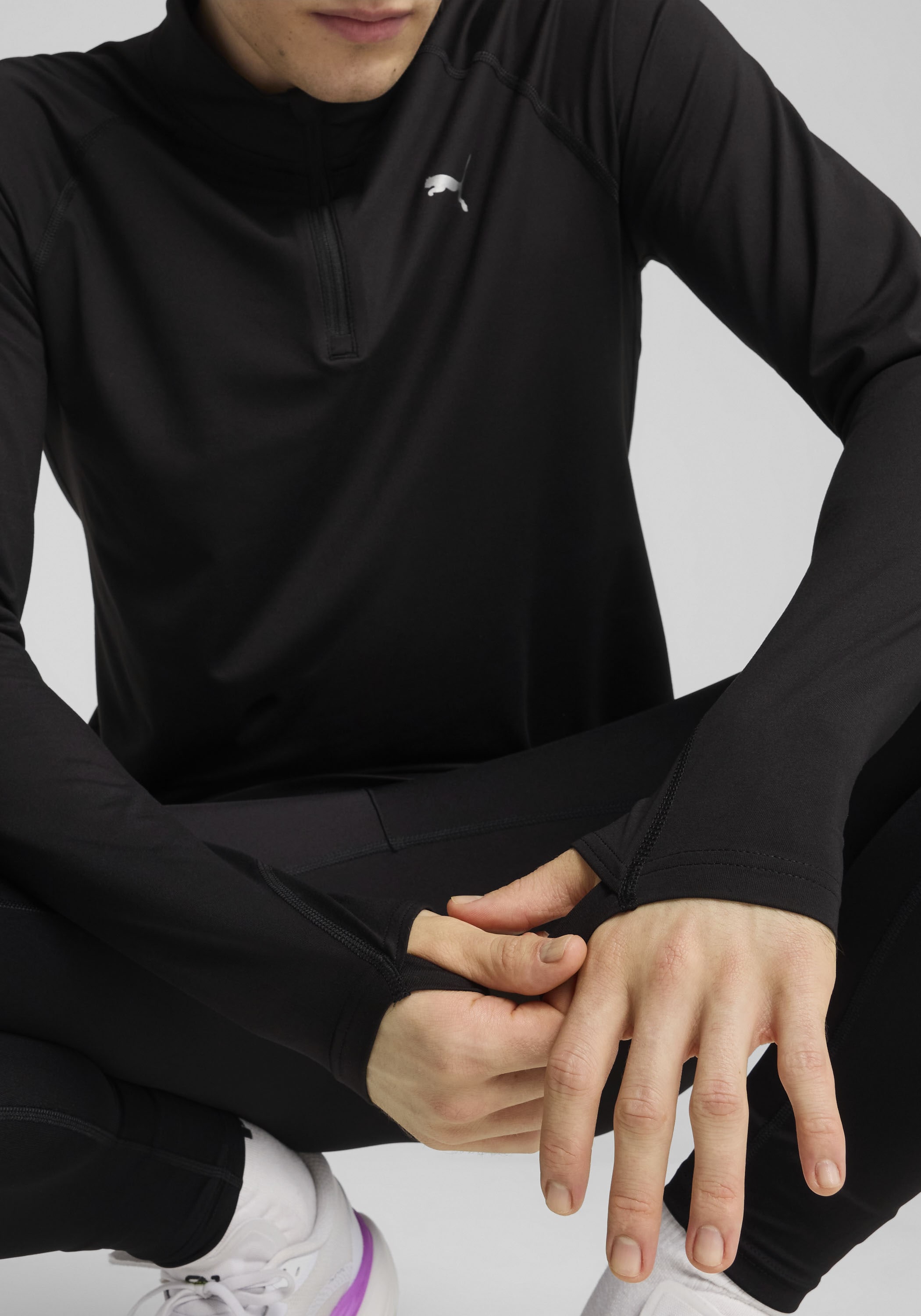 PUMA Laufshirt »M RUN VELOCITY CLOUDSPUN 14 ZIP« Regular Fit, mit 1/4 Reissverschluss, mit DryCELL-Technologie