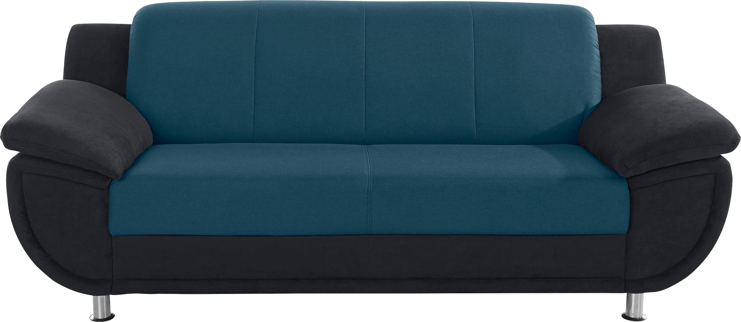 TRENDMANUFAKTUR 3-places »Rondo 3, zeitlos und modern, bequem, Materialmix, Breite 207cm« au choix avec ressorts, accoudoirs extra larges pour se détendre