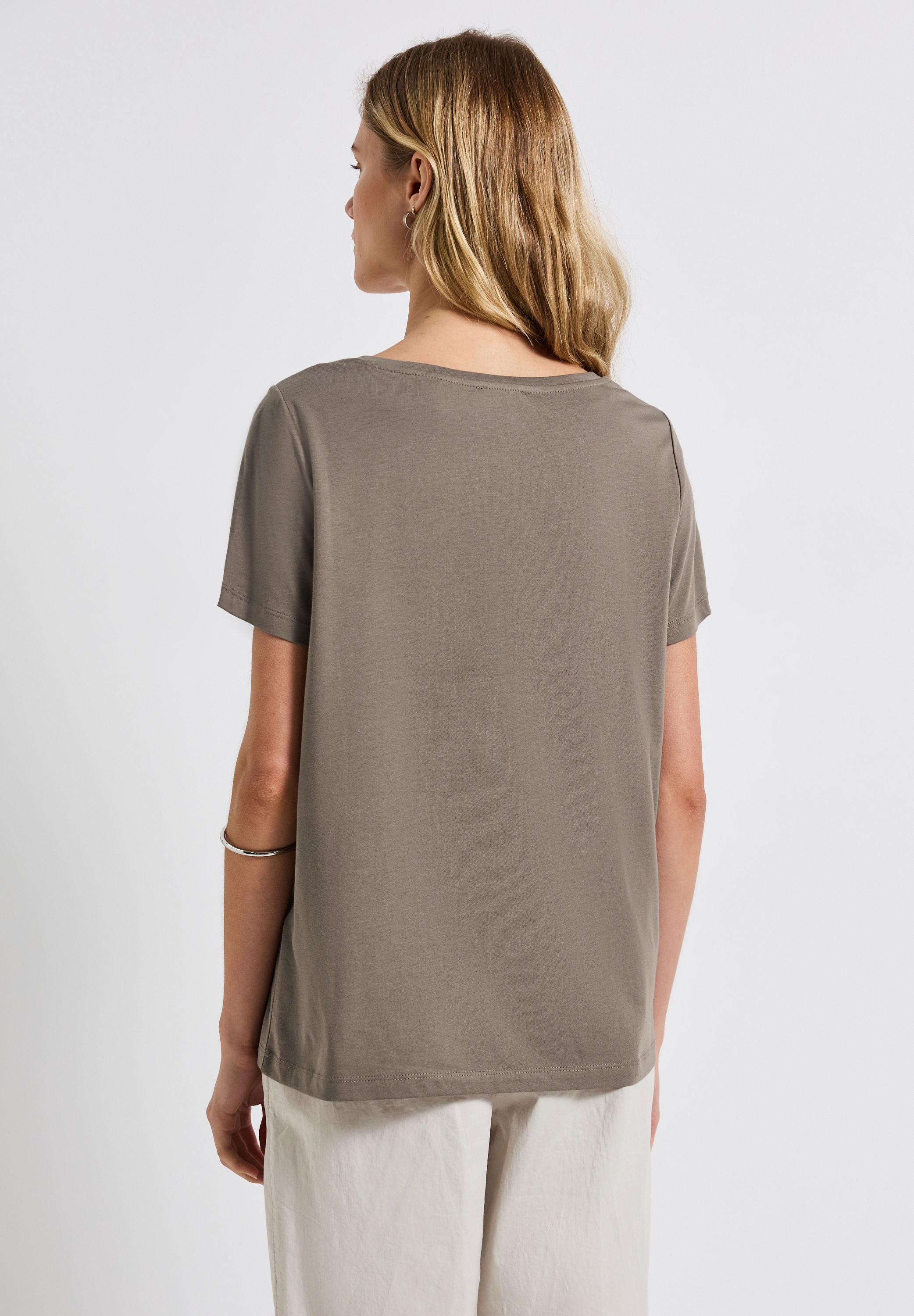STREET ONE Haut de chemise avec impression texte
