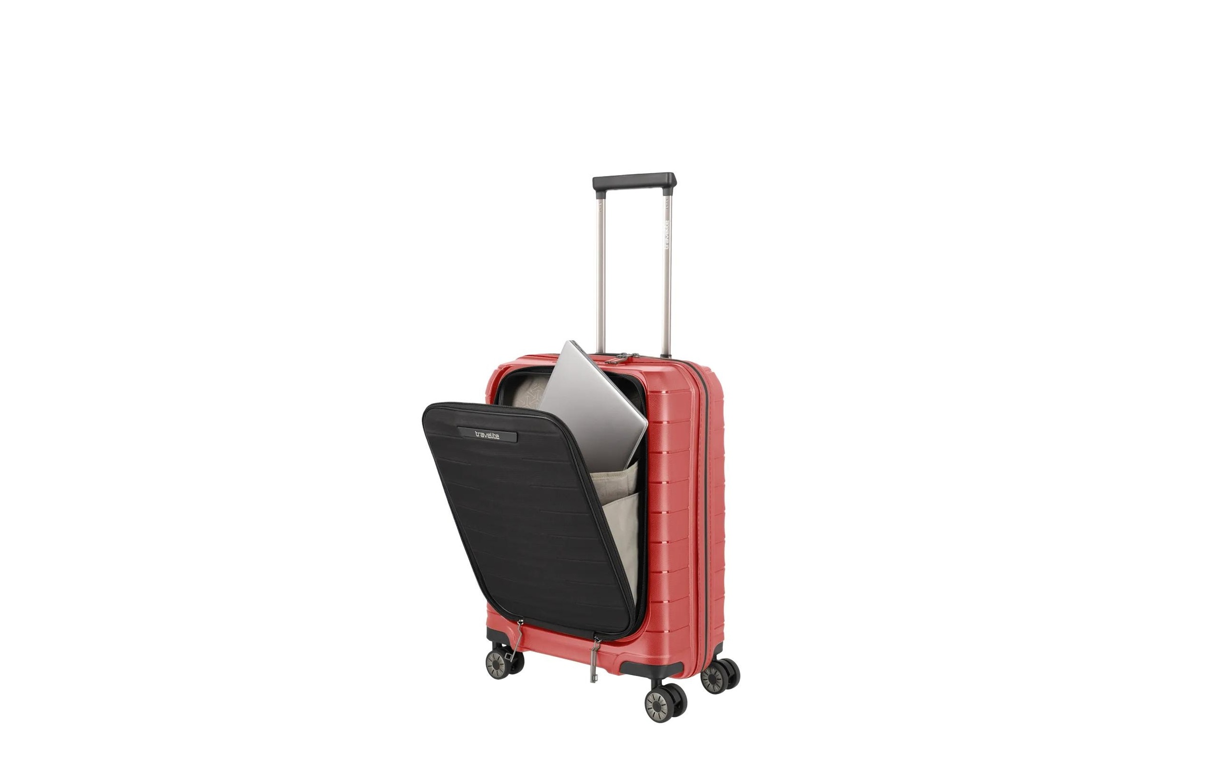 travelite Trolley »travelite Reisekoffer Mooby Trolley S+ Fronttasche 44 l « 44 l 4 Rollen