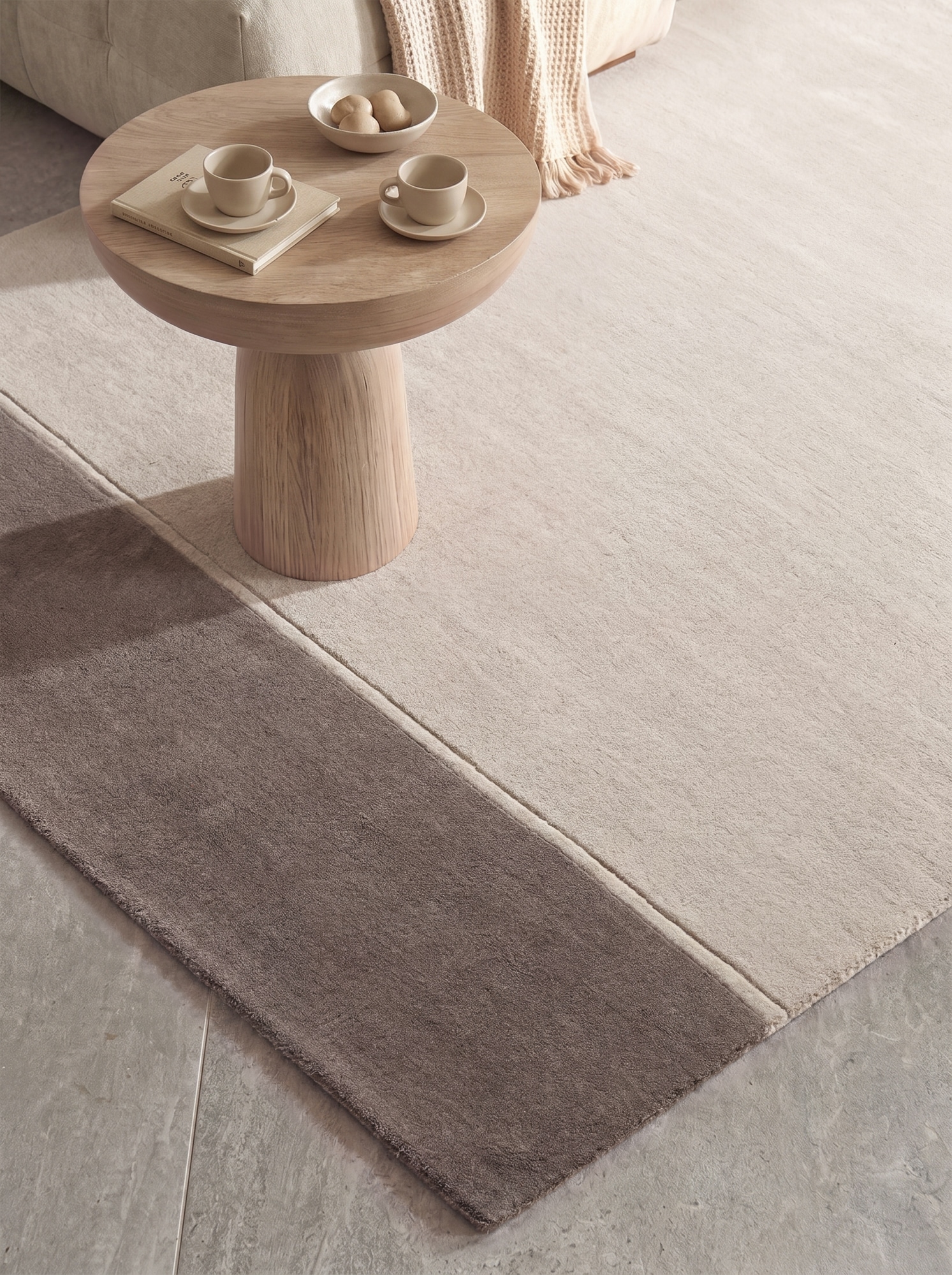Villeroy & Boch Wollteppich »Quentin« rechteckig 16 mm Höhe Wolle, Natur, Handgemacht, Landhaus, Skandi, Wohnzimmer, Schlafzimmer