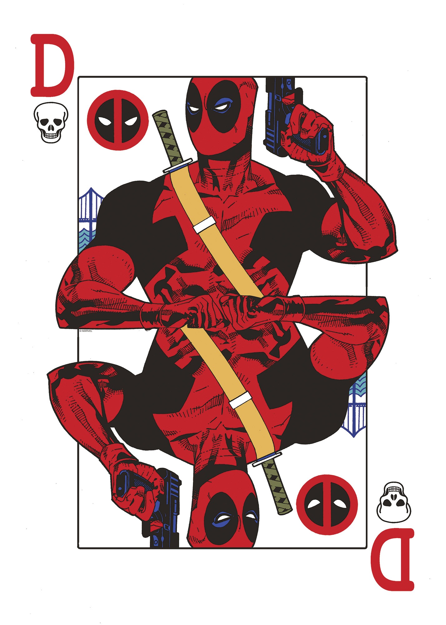 Komar Wandbild »Marvel Deadpool Jack of all Trades« Disney Set, 1 Stk. tlg. 50 x 70 cm (Breite x Höhe) - Kinderzimmer, Dekoration