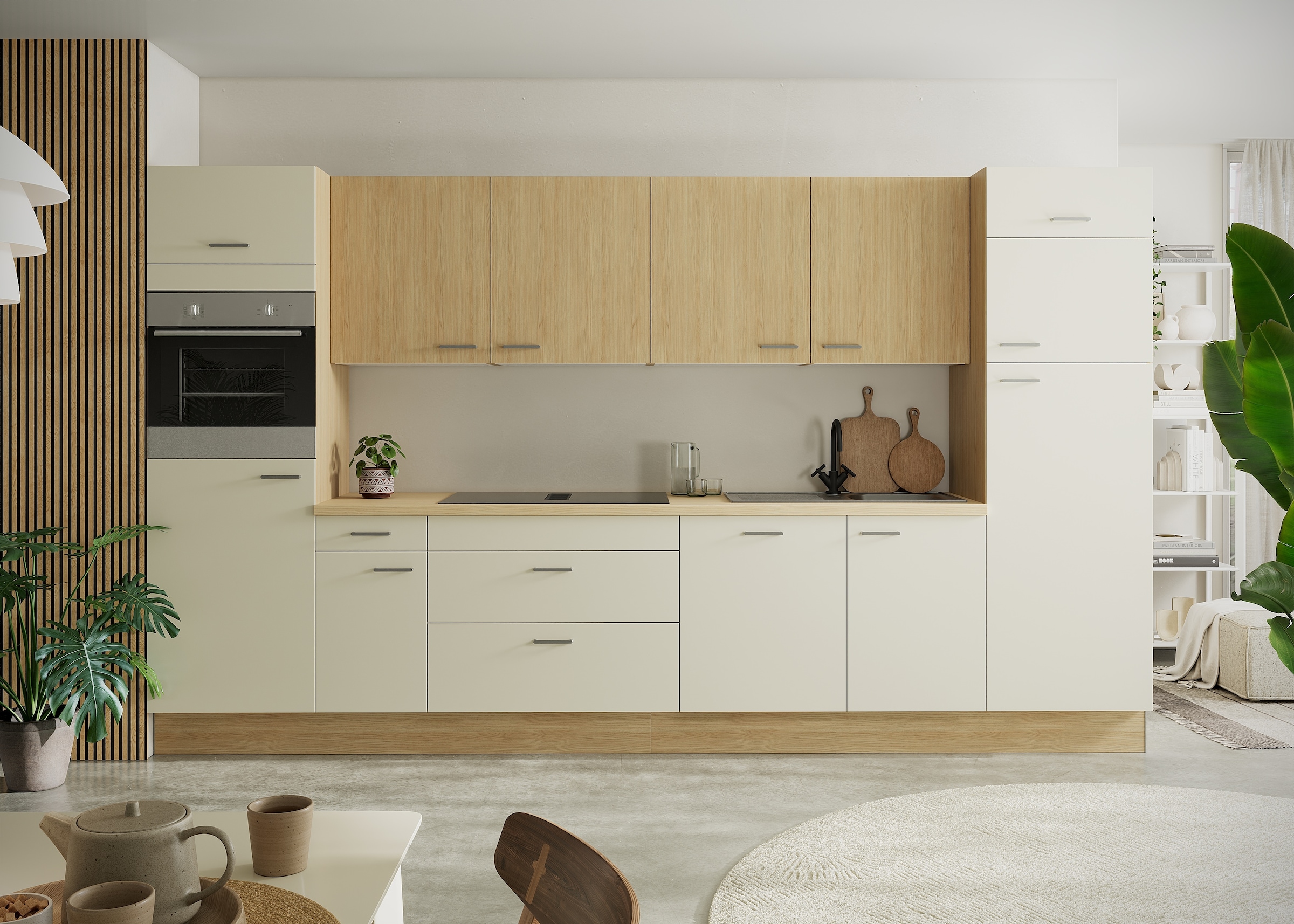 KOCHSTATION Kitchenette »KS-Lucy« Breite 360 cm, Soft-Close, inkl. Zubehör, wahlweise mit E-Geräten