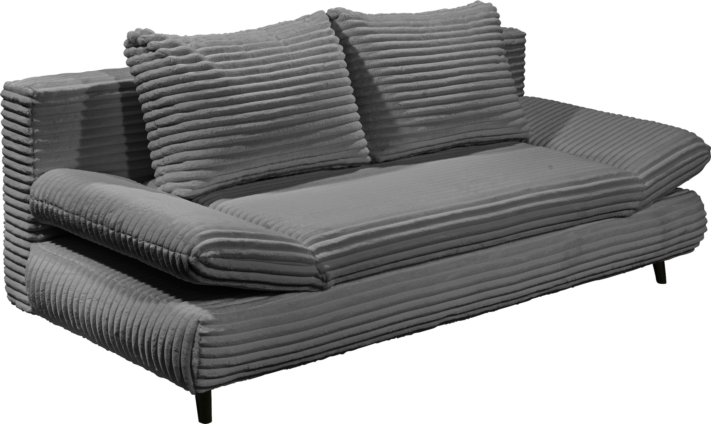 ED EXCITING DESIGN Schlafsofa »Sunny« mit Bettkasten, Armteilverstellung & 2 Rückenkissen