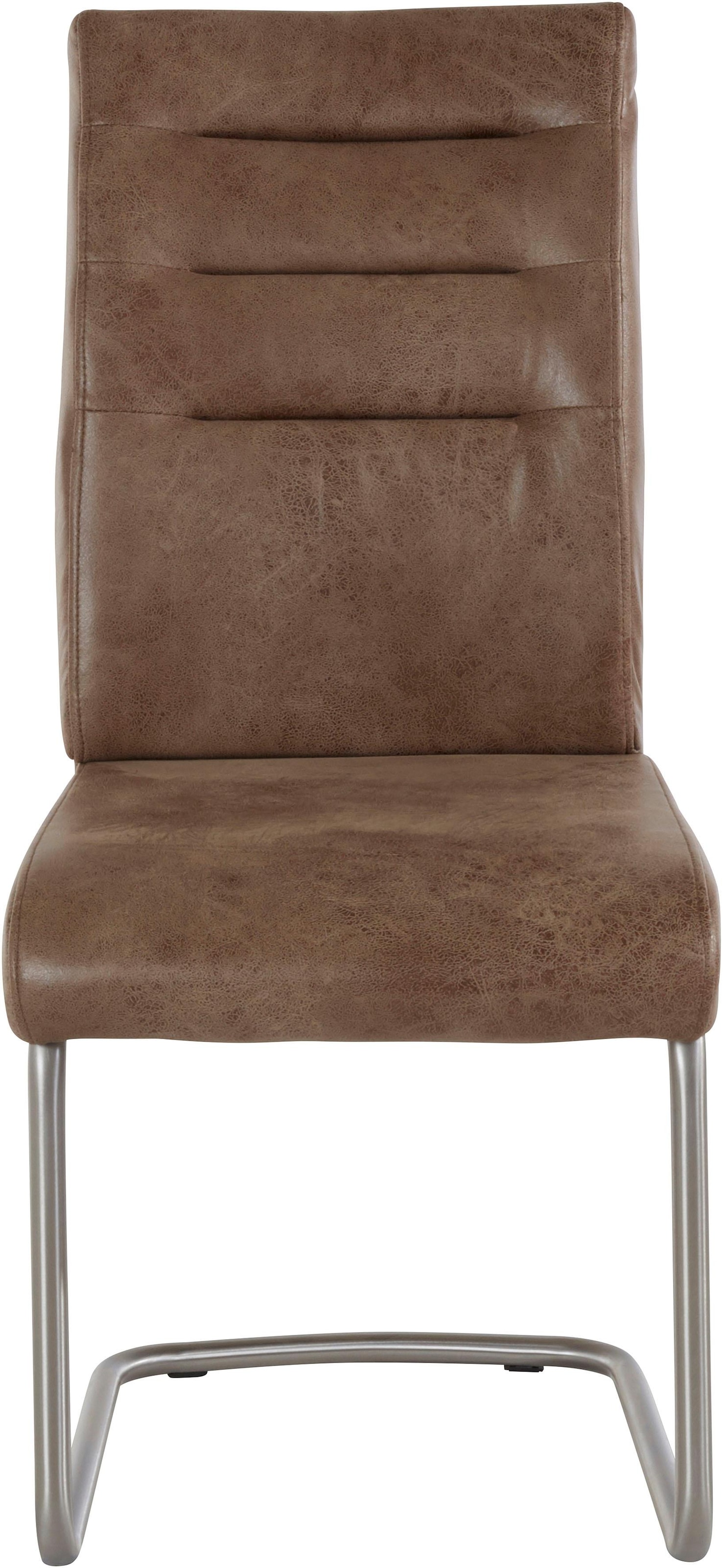 HELA Chaise de salle à manger »Paula Freischwinger« (Set) 2 cuismit Echtedelstahlgestell, 2 oder 4 Stück