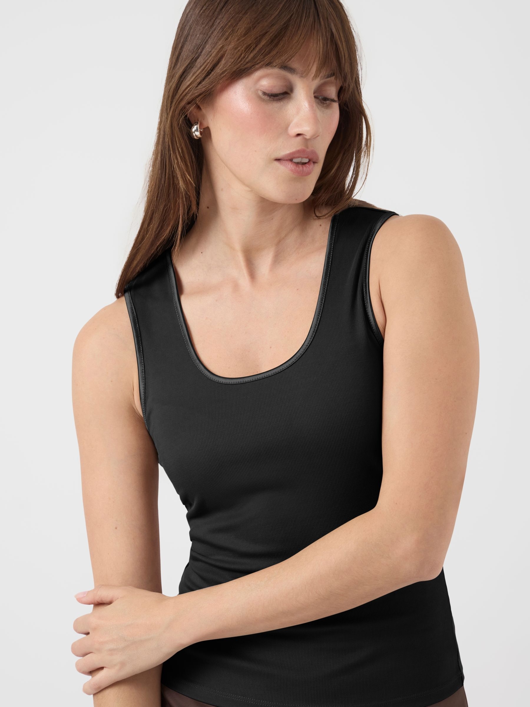 Y.A.S Débardeur »YASPALOMA TANK TOP NOOS« mit Satinpaspel