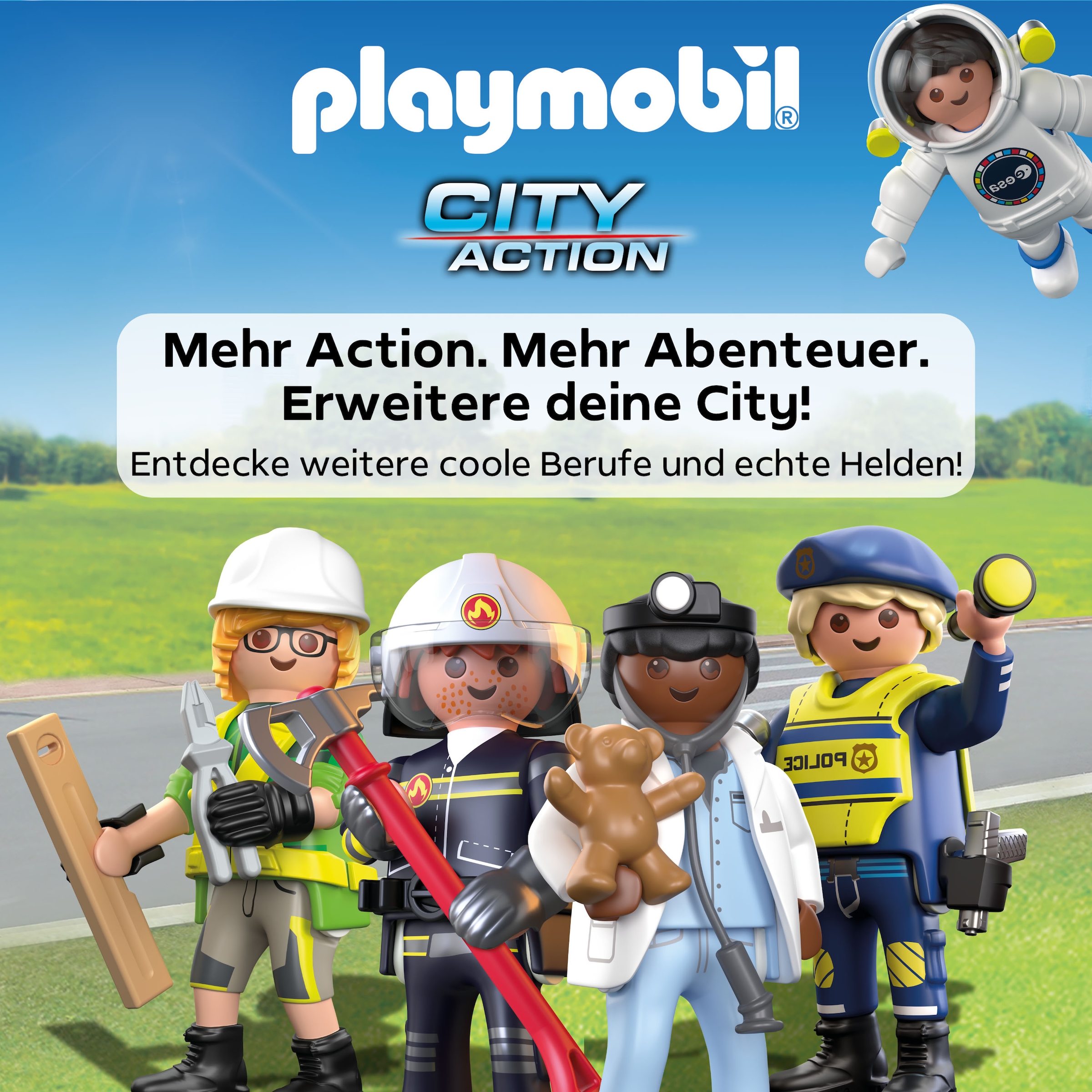 Playmobil® Jeu de construction »Polizei Streifenwagen (71729), Playmobil Action Heroes«