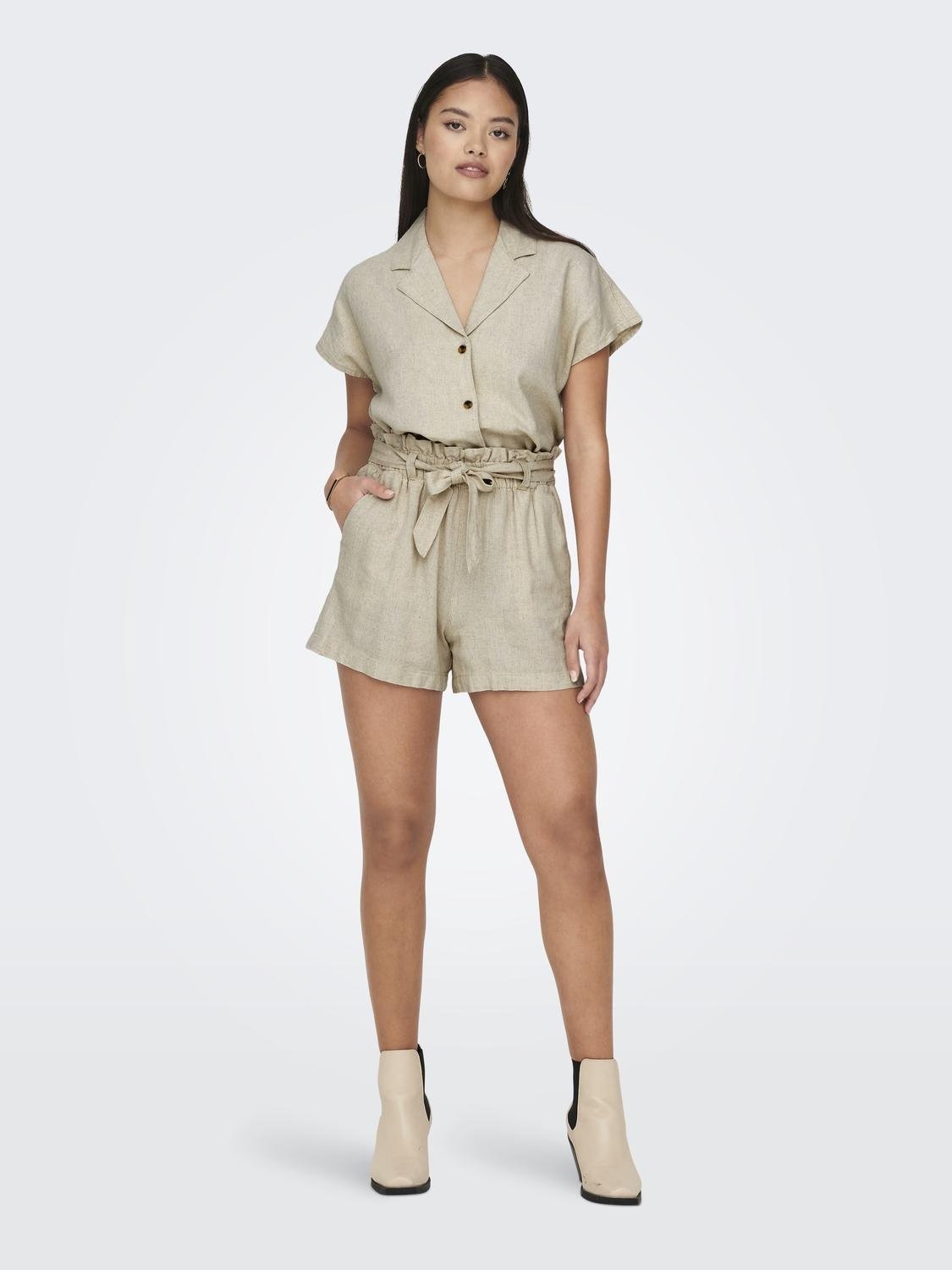 JDY Shorts »JDYSAY MW LINEN SHORTS WVN NOOS«