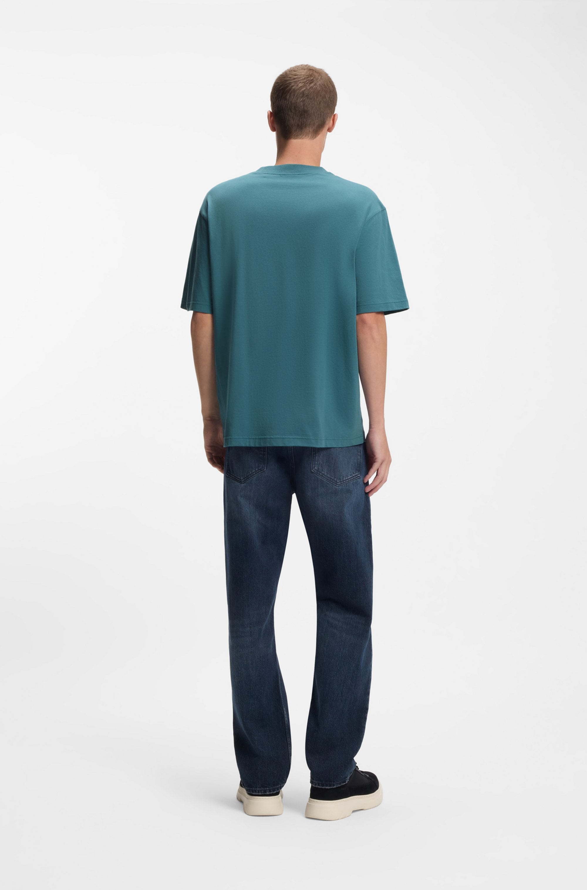 HUGO T-Shirt Regular Fit, Kurzarm, Hugo-Print