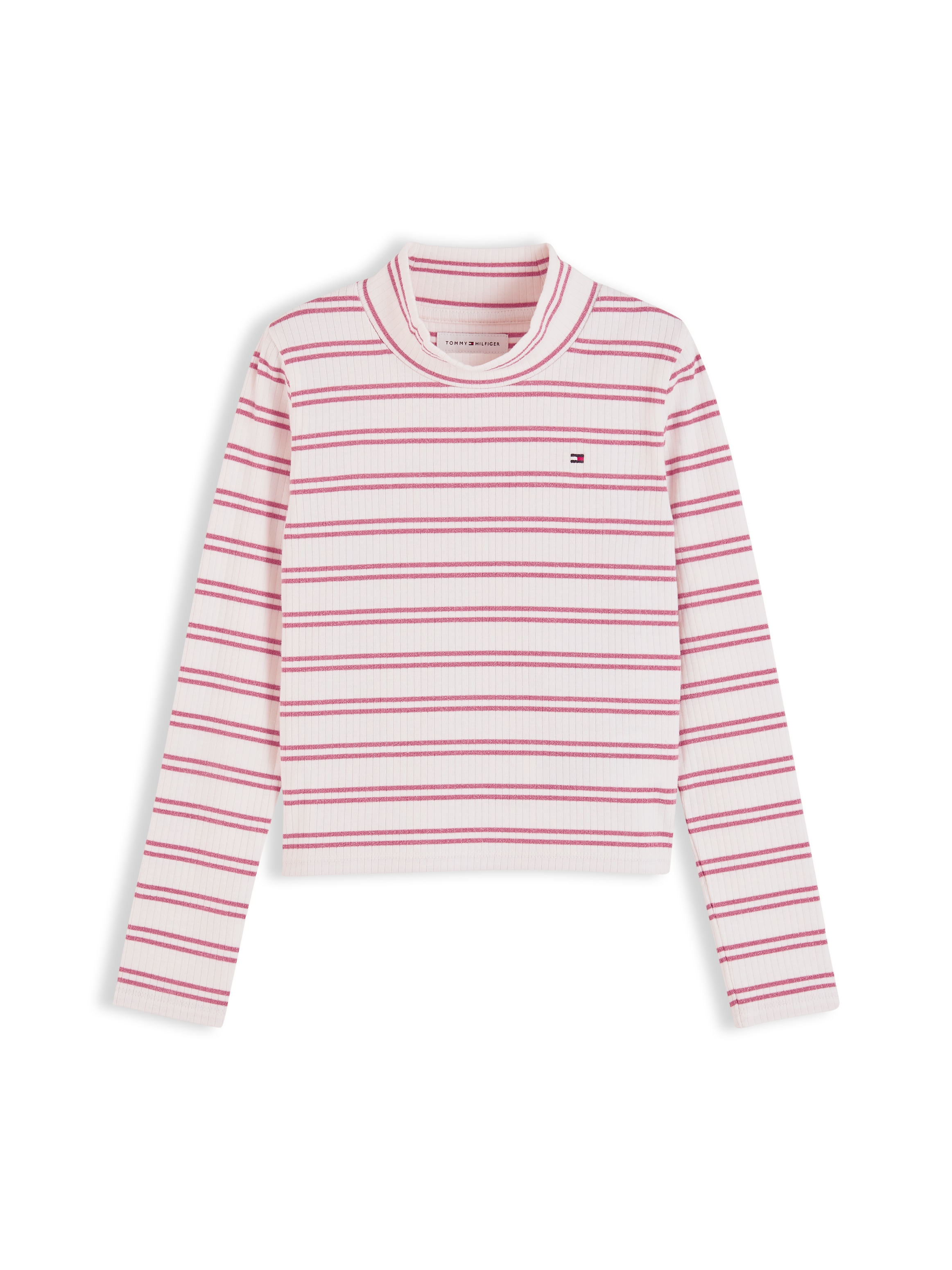 Tommy Hilfiger T-shirt à manches longues Détails en lurex, coupe régulière pour enfants jusqu'à 16 ans