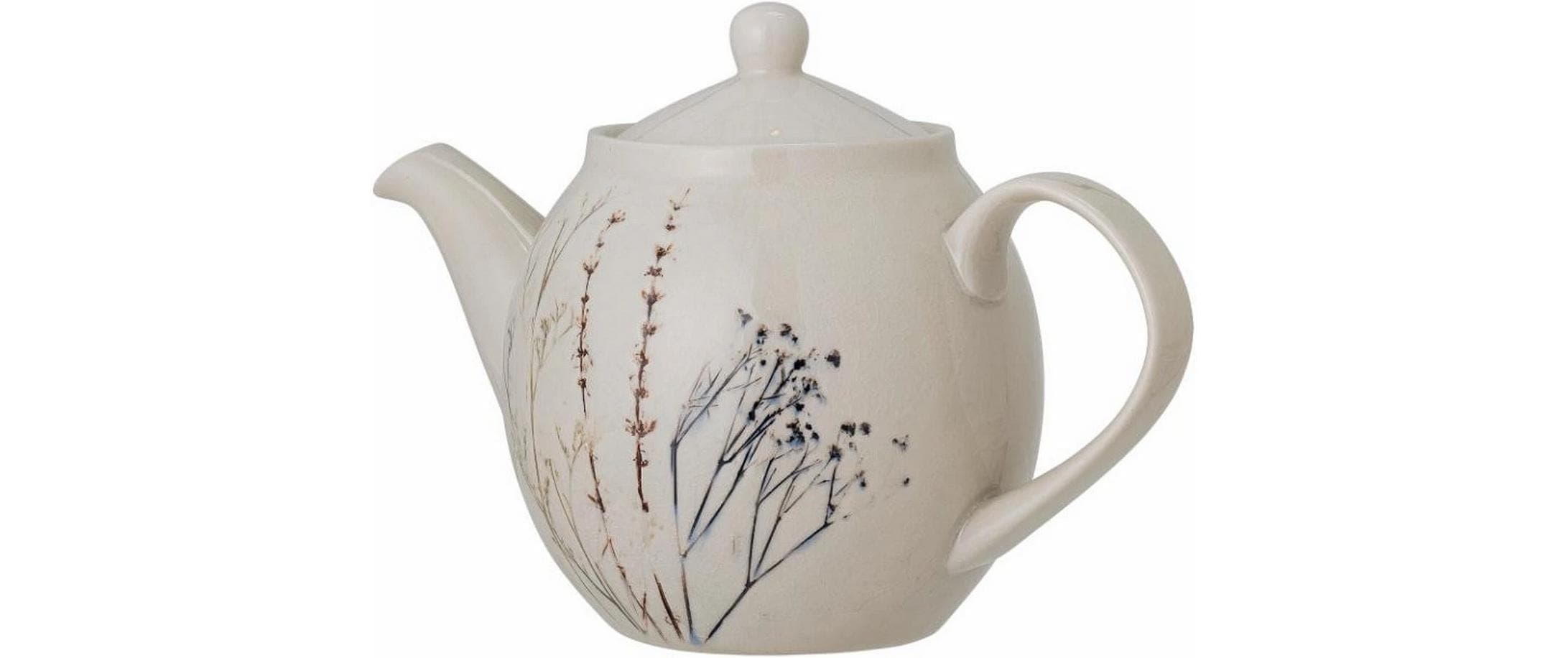 Bloomingville Teekanne »Bea, Steingut, Natur« 1,2 l