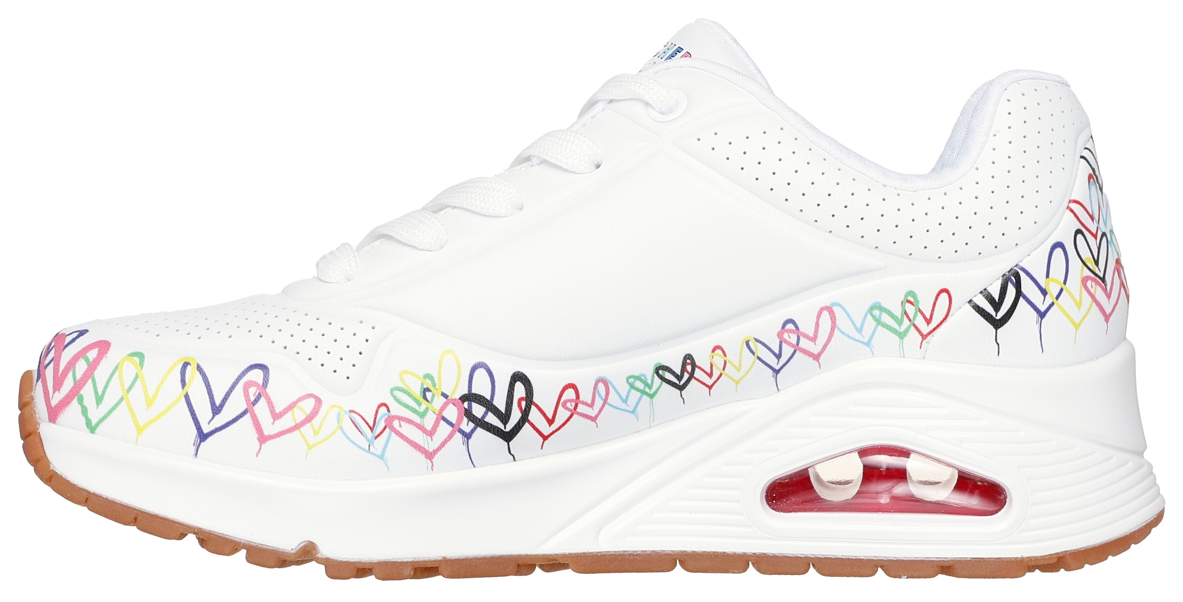 Skechers Sneakers »UNO«  , Keilsneaker, Plateausneaker mit bedruckter Sohle