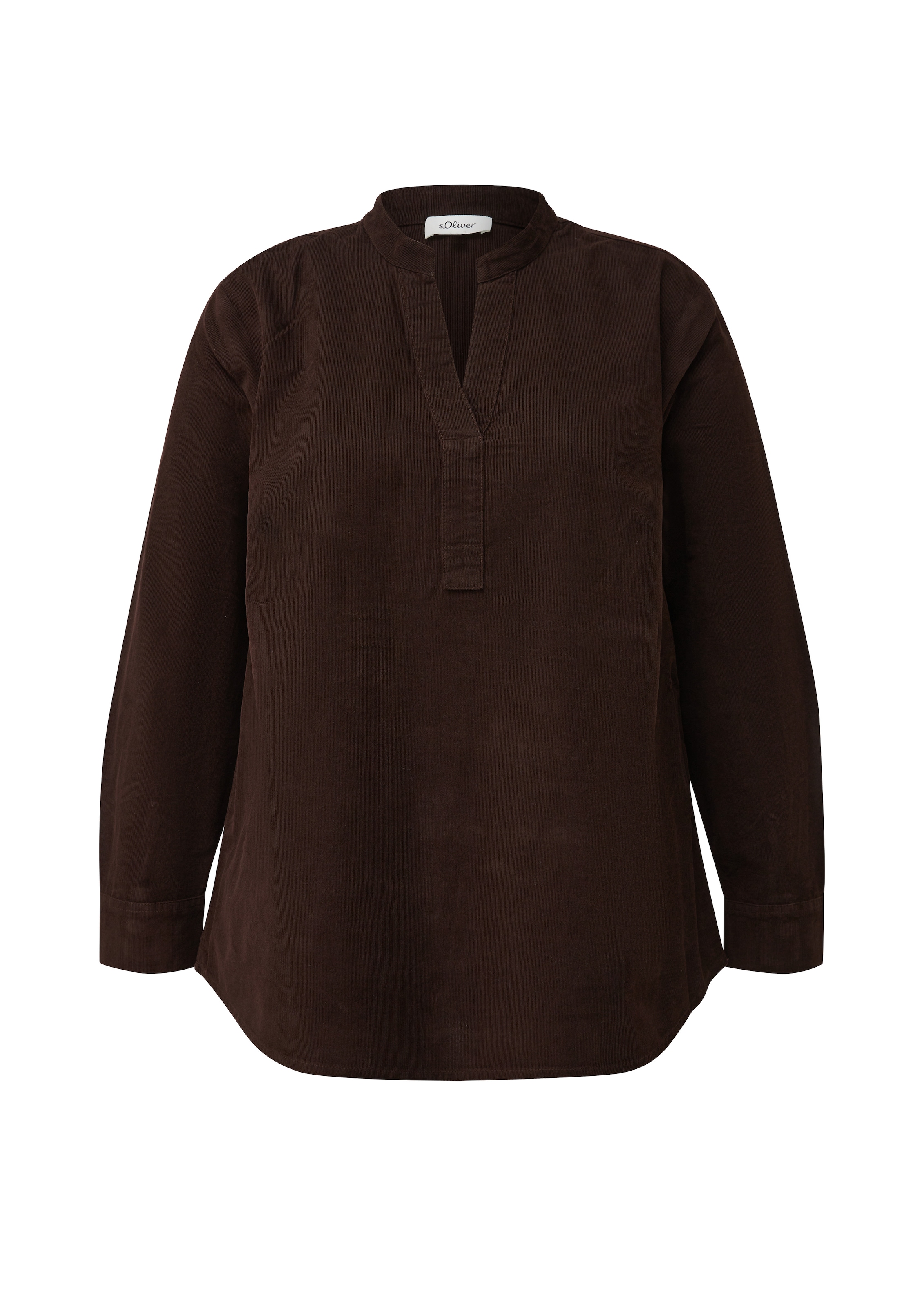 s.Oliver CURVE Blouse à manches longues Cordbluse im Tunika-Stil / Grosse Grössen