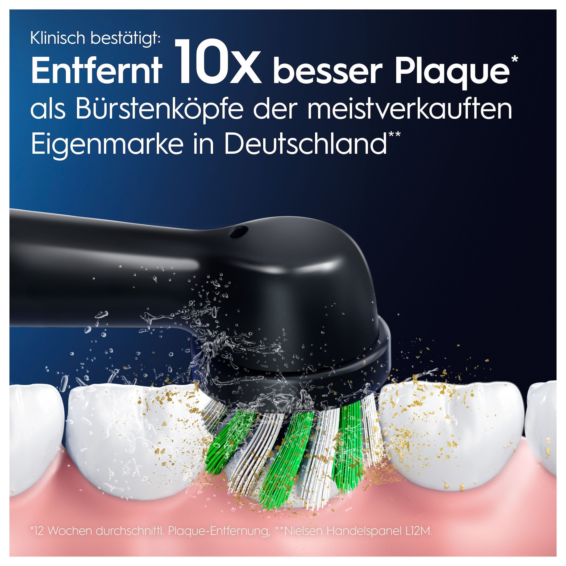 Oral-B Aufsteckbürsten »Pro CrossAction« X-förmige Borsten