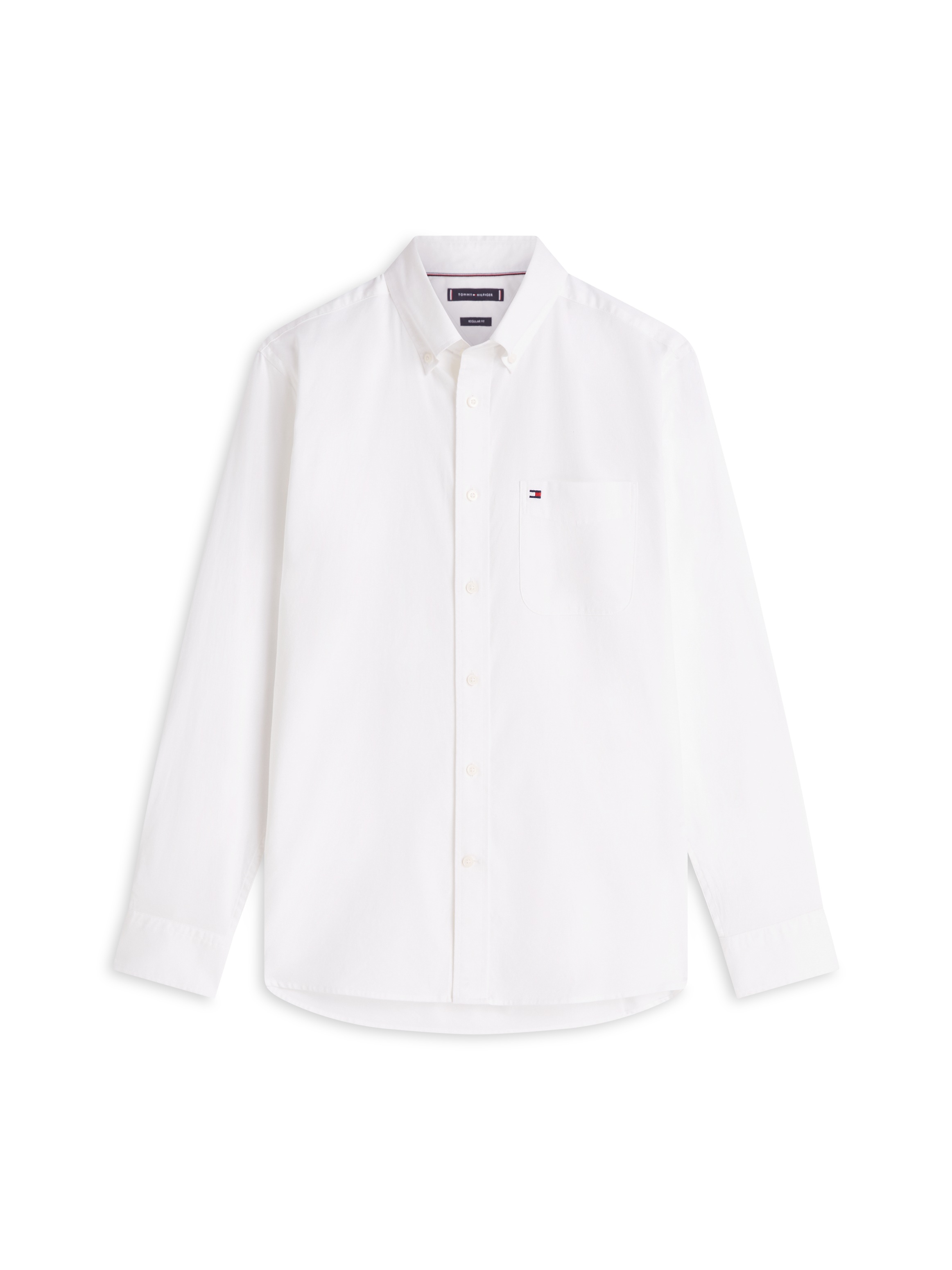 Tommy Hilfiger Langarmhemd »LIGHT OXFORD SOLID Slim Fit«